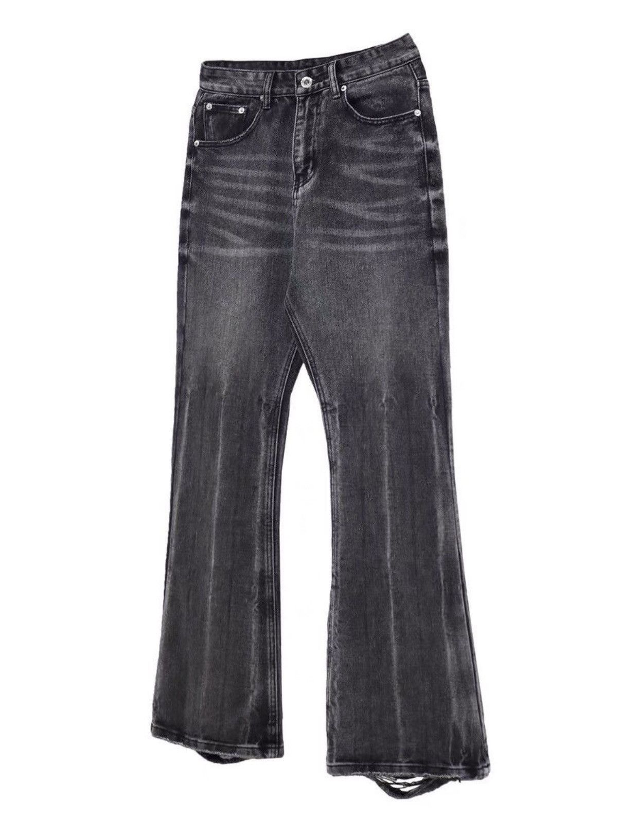 Japanese Brand × Vintage Fashion grunge distressed washed flared jeans pants Size US 30 / EU 46 - 9 Thumbnail