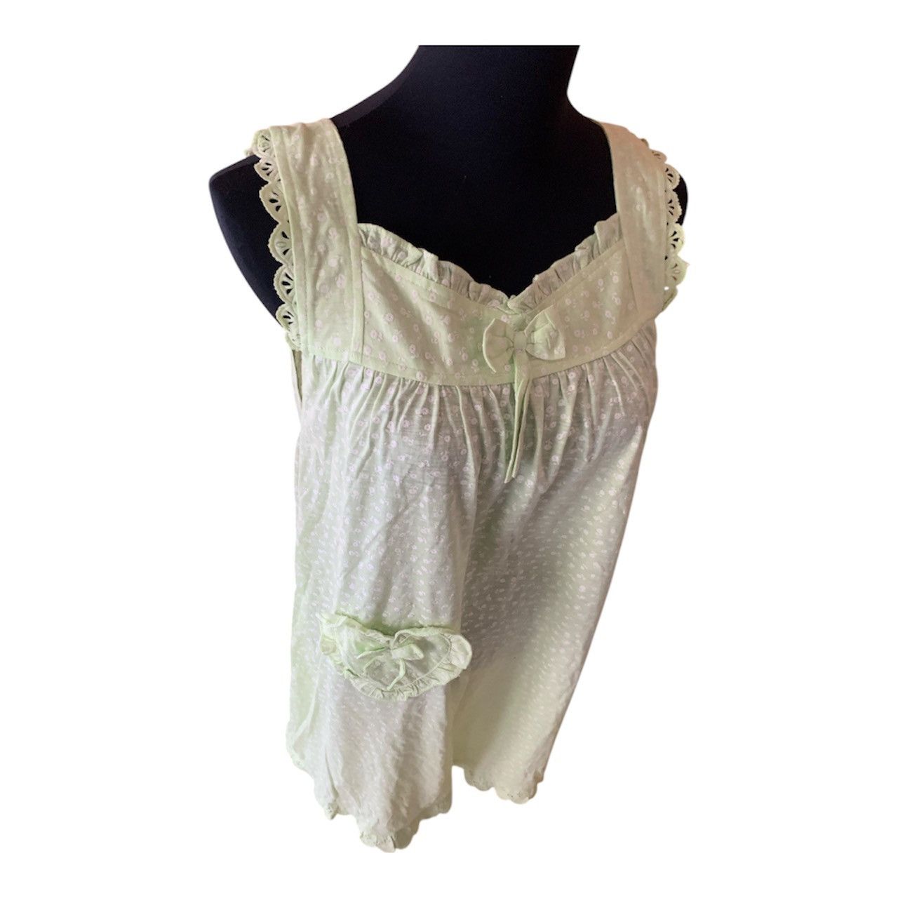 Vintage Vintage 90s Sleeveless A Line Dress Embroidered S/M Size M / US 6-8 / IT 42-44 - 6 Thumbnail
