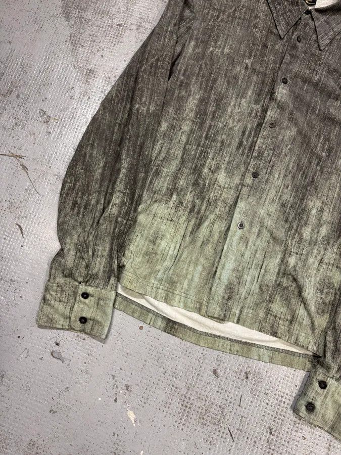 Just Cavalli 2000S Cavalli Elevated Brut Raw Fabric Shirt Size US L / EU 52-54 / 3 - 4 Thumbnail