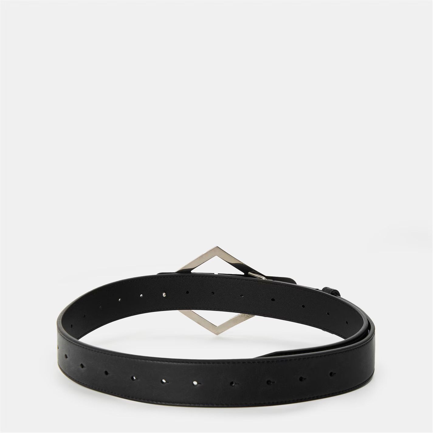 Balenciaga o1g2r1mq0226 Size: 95 / Carloop Leather Belt In Black Size 38 - 2 Thumbnail