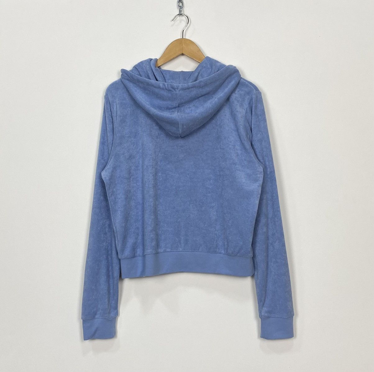 Juicy Couture Juicy Couture Women’s Full Zip Hoodie Long Sleeve Blue Top Size XXL / US 16-18 / IT 52-54 - 8 Thumbnail