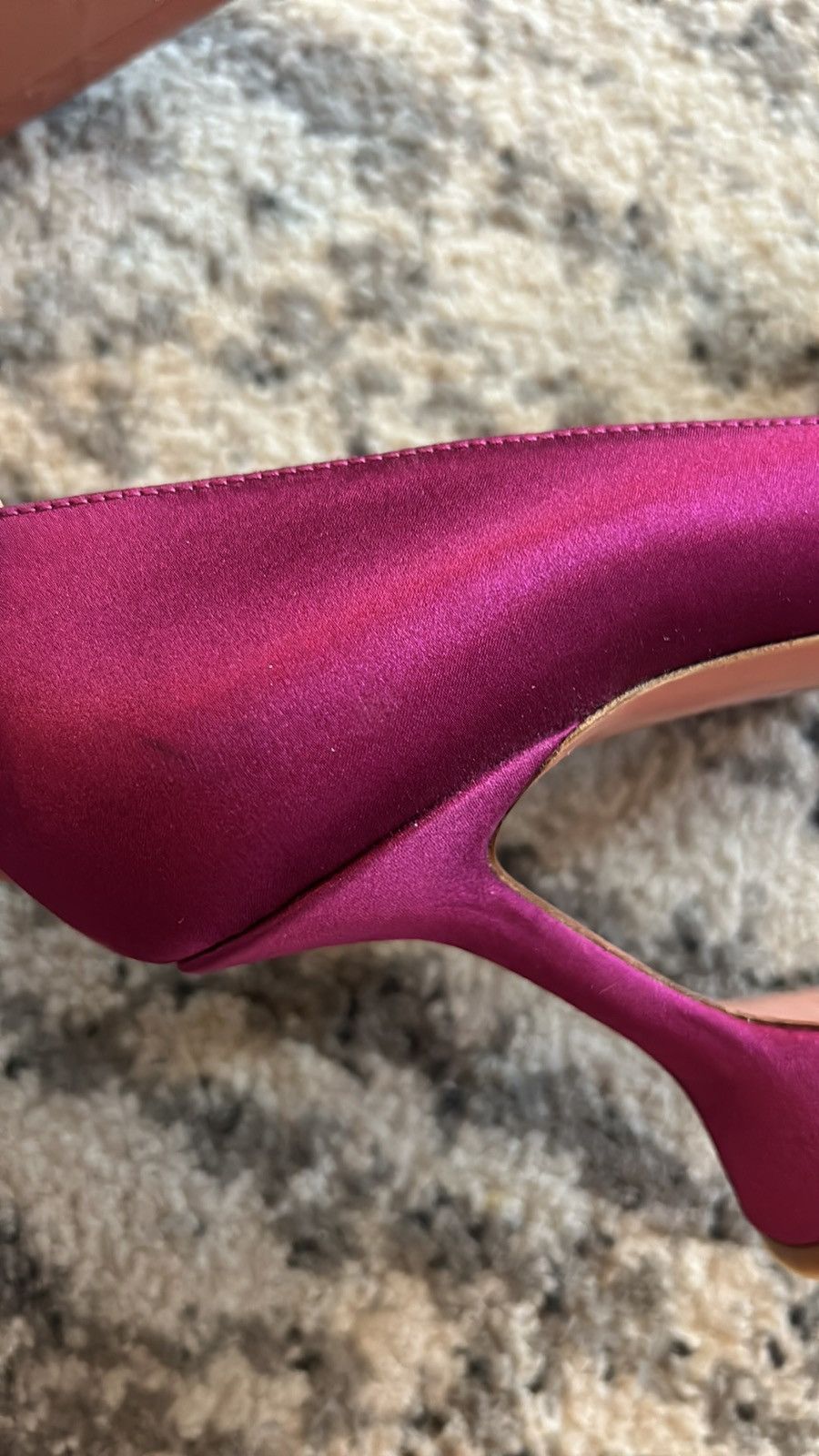 Amina Muaddi Amina Muaddi Begum Brooch Pointed Toe Satin Pumps size 37 Size US 7 / IT 37 - 4 Thumbnail