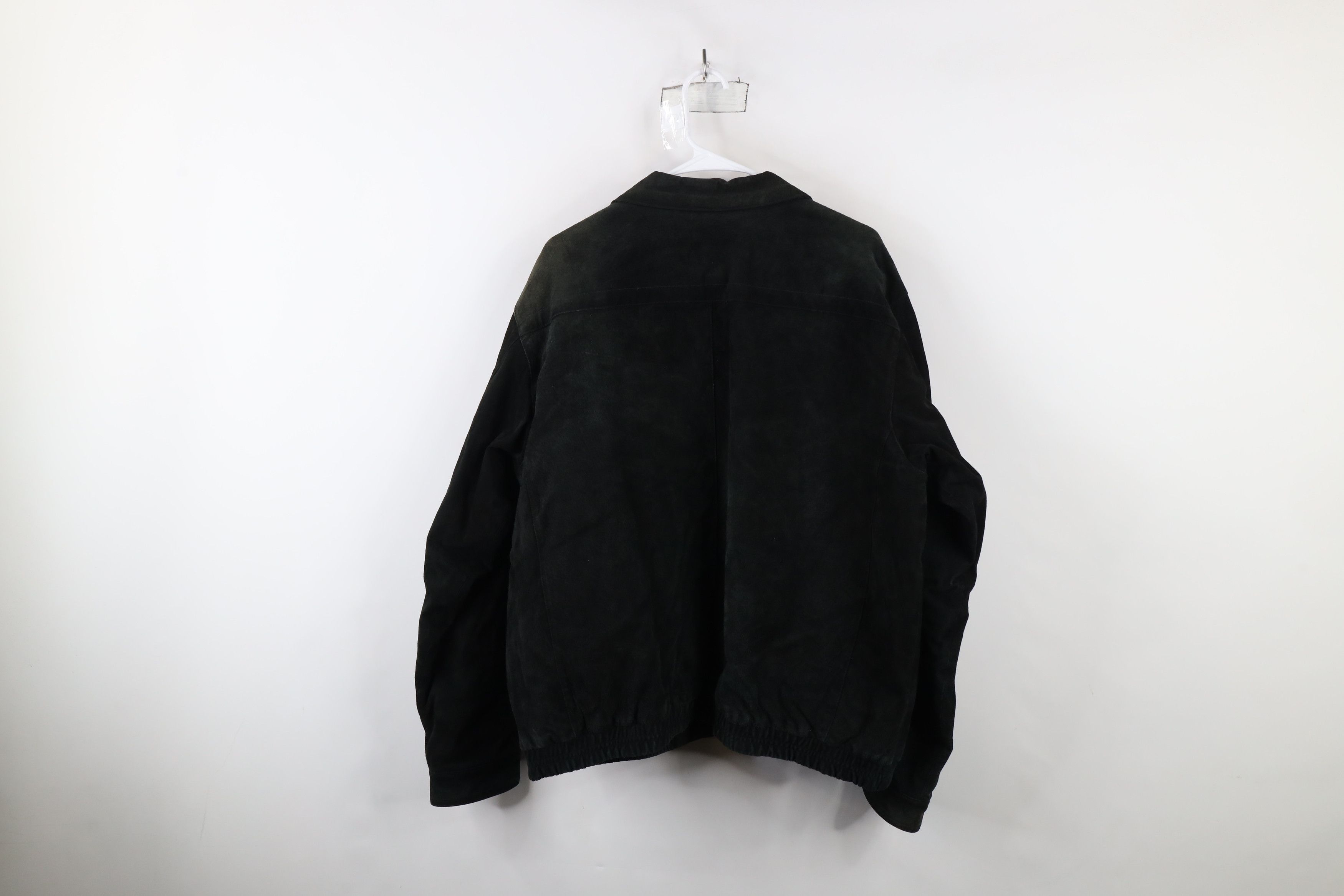 Vintage Vintage 90s Streetwear Faded Quilted Suede Leather Jacket Size US L / EU 52-54 / 3 - 14 Thumbnail