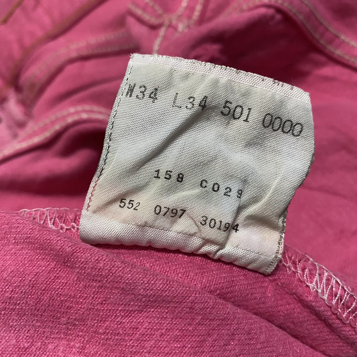 Levi's Vintage Levis 501xx Pink Denim Jeans Size US 32 / EU 48 - 23 Thumbnail