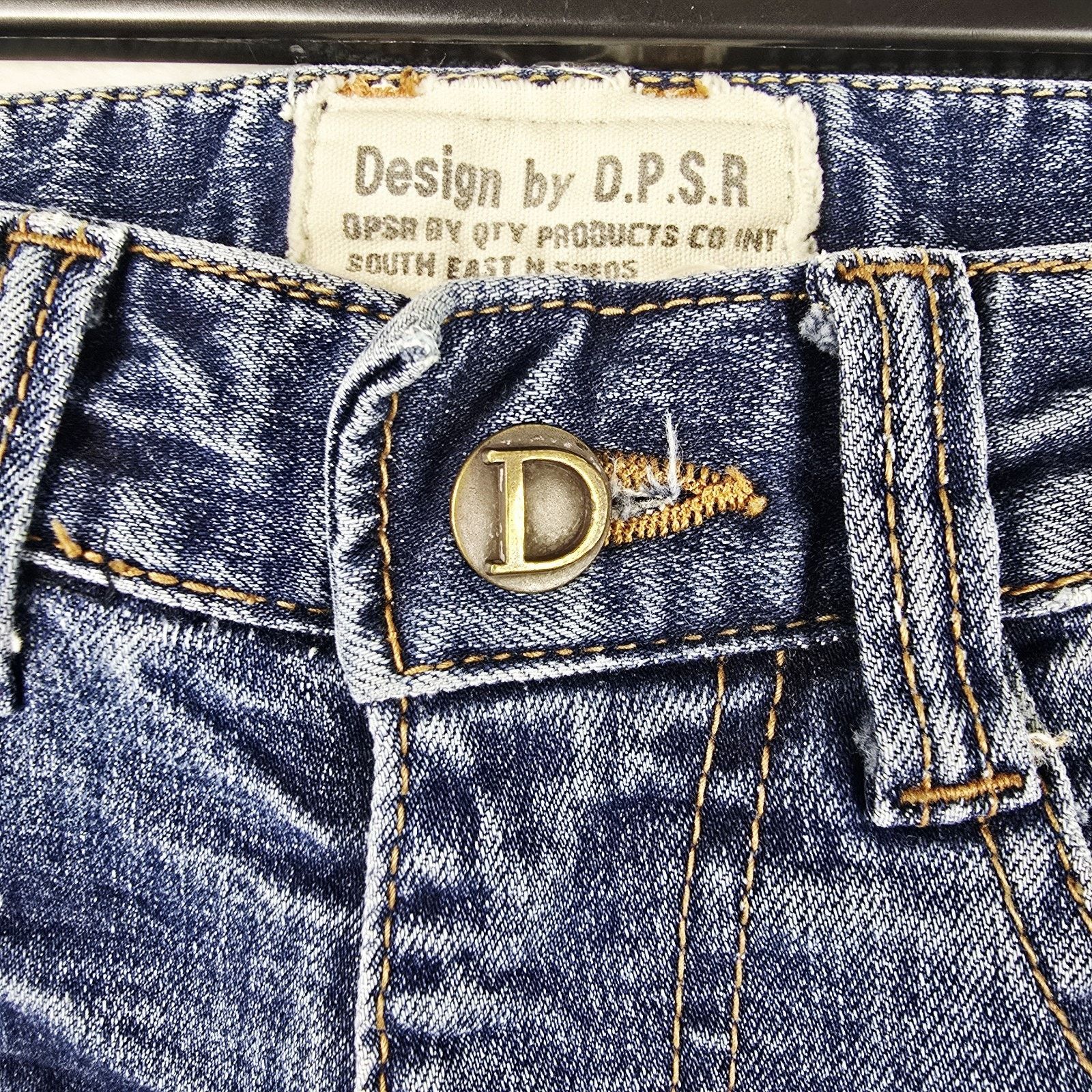Other DPSR Distressed Skinny Straight Jeans Denim Size Small 31x32 Size US 31 - 4 Thumbnail