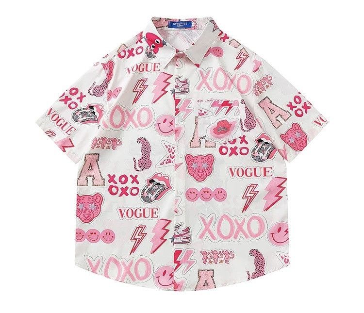 Other Graffiti Button Up Short Sleeve Shirt Size US M / EU 48-50 / 2 - 15 Thumbnail