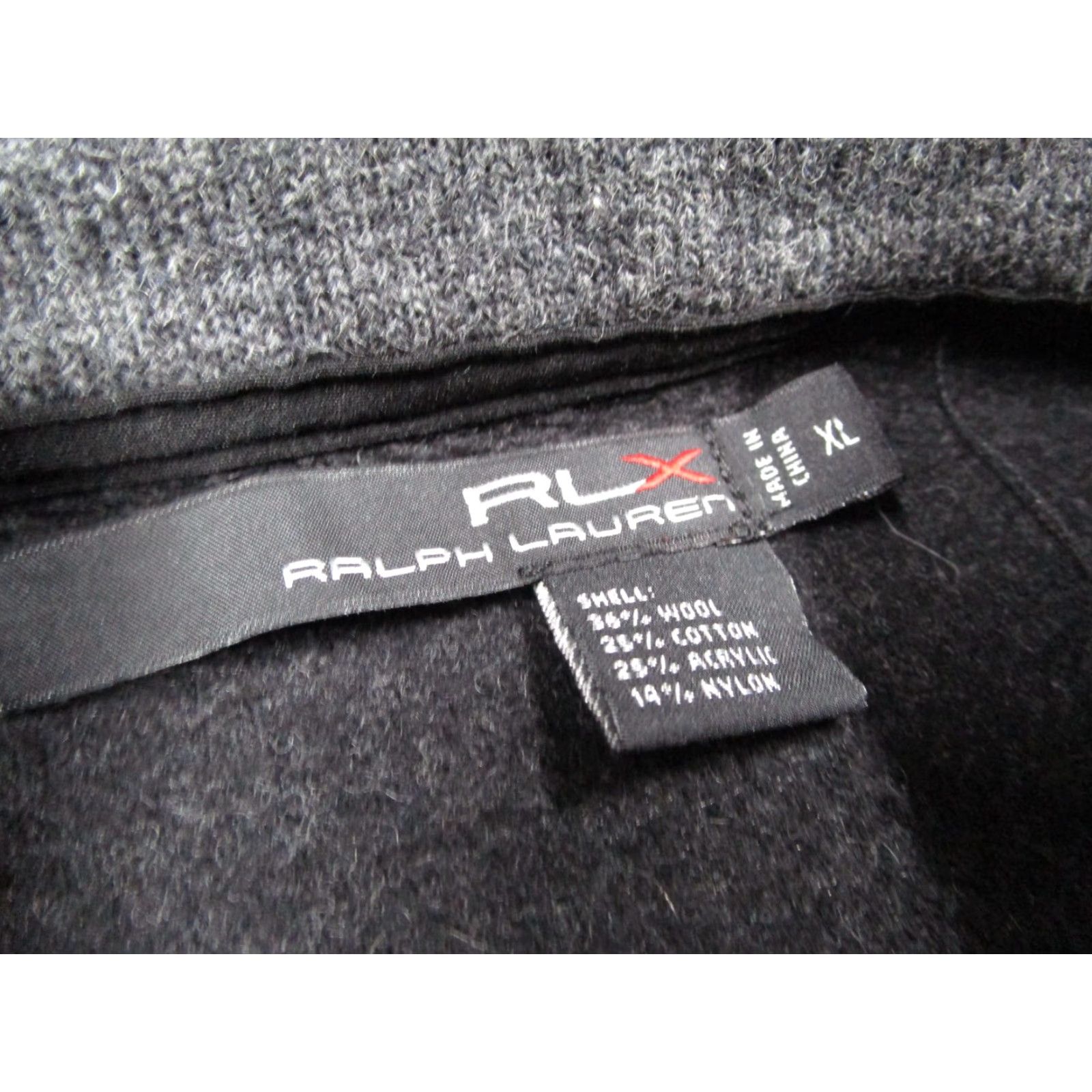 RLX Ralph Lauren VINTAGE RLX Ralph Lauren Vest Shirt Mens XL Gray Wool Blend 1/4 Zip Pockets Golf Mens Size US XL / EU 56 / 4 - 3 Thumbnail