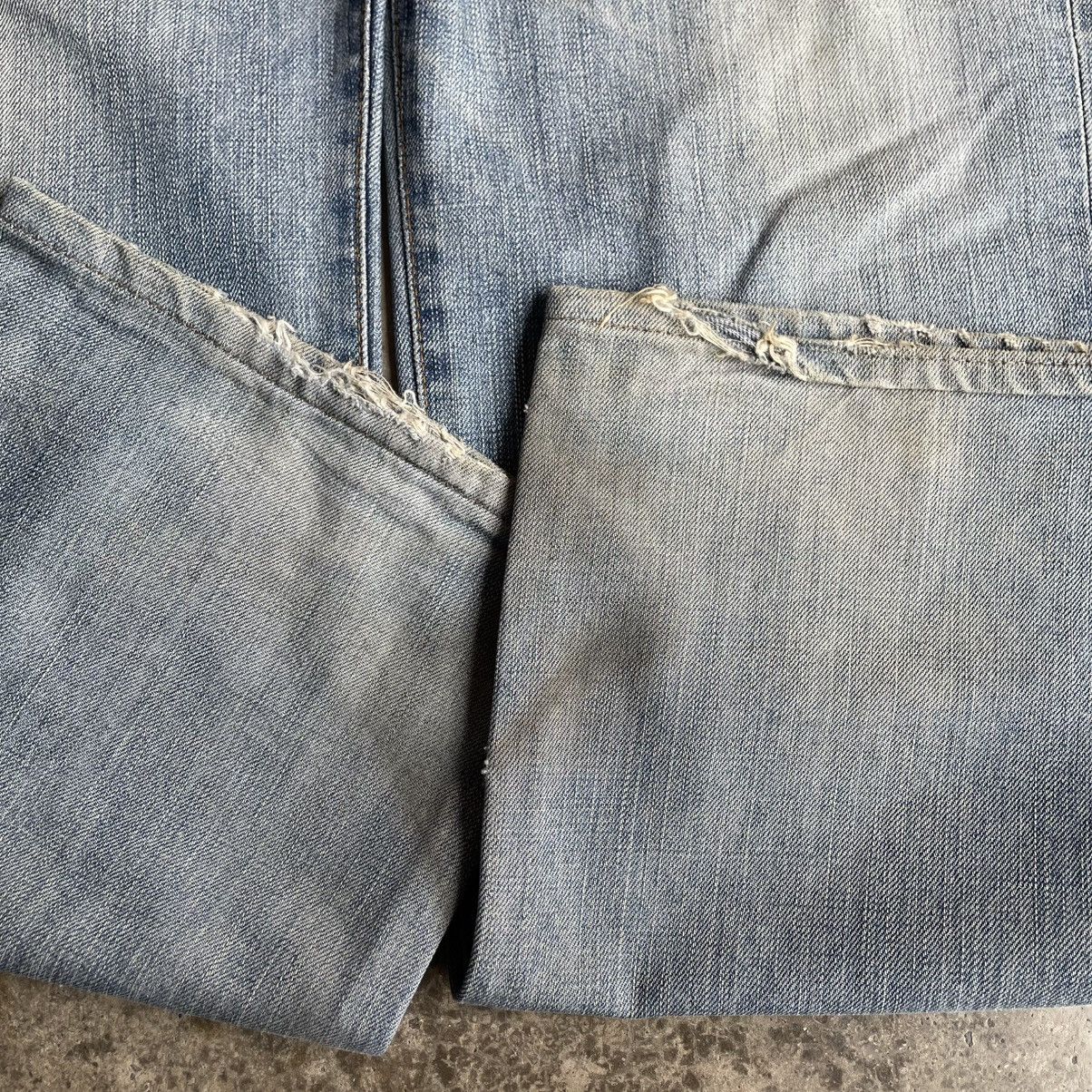 Edwin 🔥Vintage Edwin 503Z Stoned Washed Ripped Distress Jeans Size US 31 - 7 Thumbnail