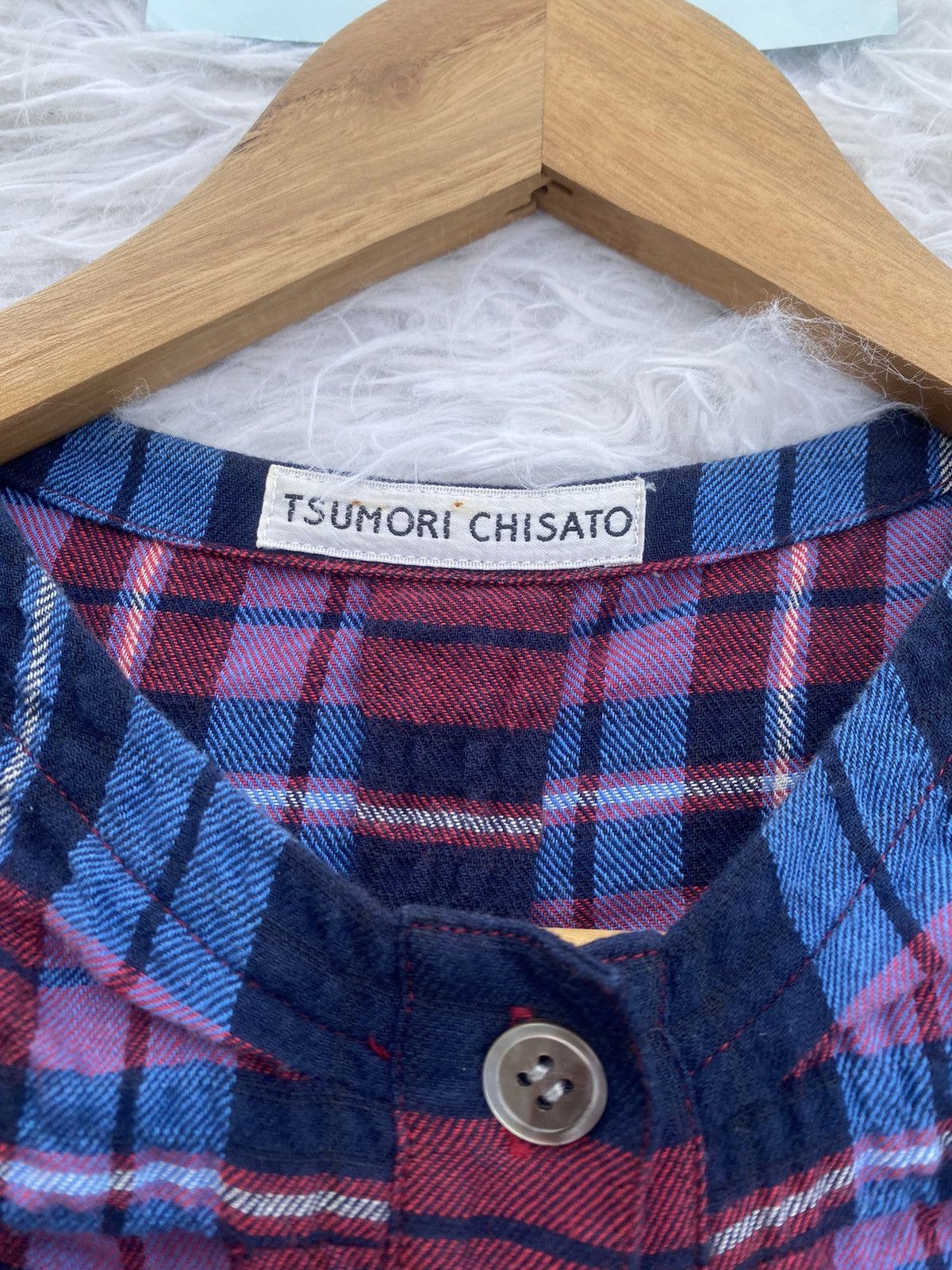 Issey Miyake Rare Tsumori Chisato x Issey Miyake Checkered Blouse Shirt Size M / US 6-8 / IT 42-44 - 7 Thumbnail