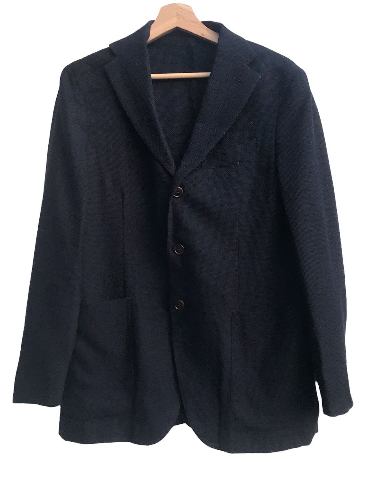 image of Italian Designers The Gigi Don’T Look Back Wool Coat Made In Italy in Navy, Men's (Size Medium)