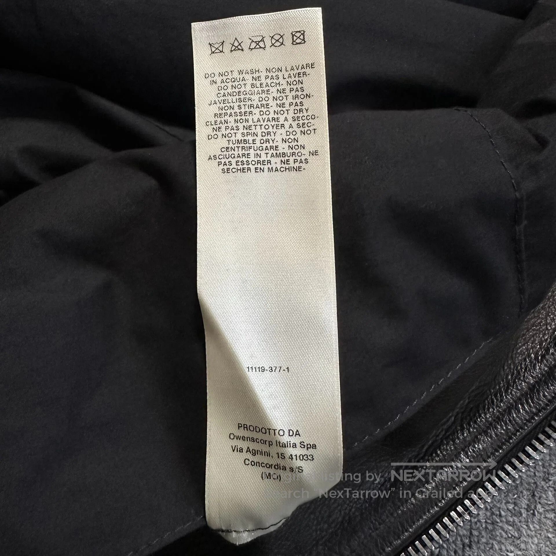 Rick Owens rick owens black leather zip-up jacket. Size US XXL / EU 58 / 5 - 7 Thumbnail