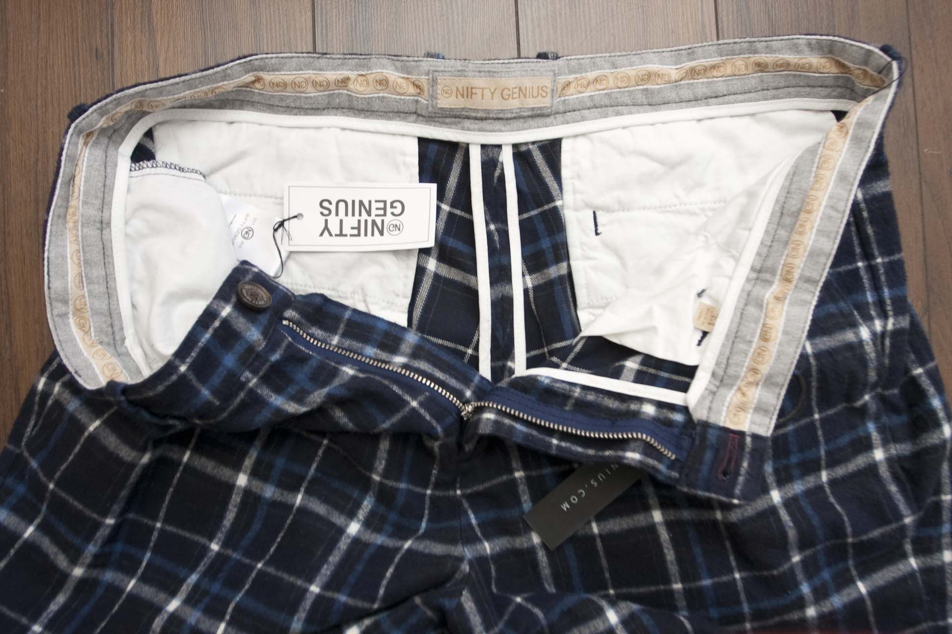 Other New Nifty Genius Short Size 34 Flannel Blue Plaid Size US 34 / EU 50 - 4 Thumbnail