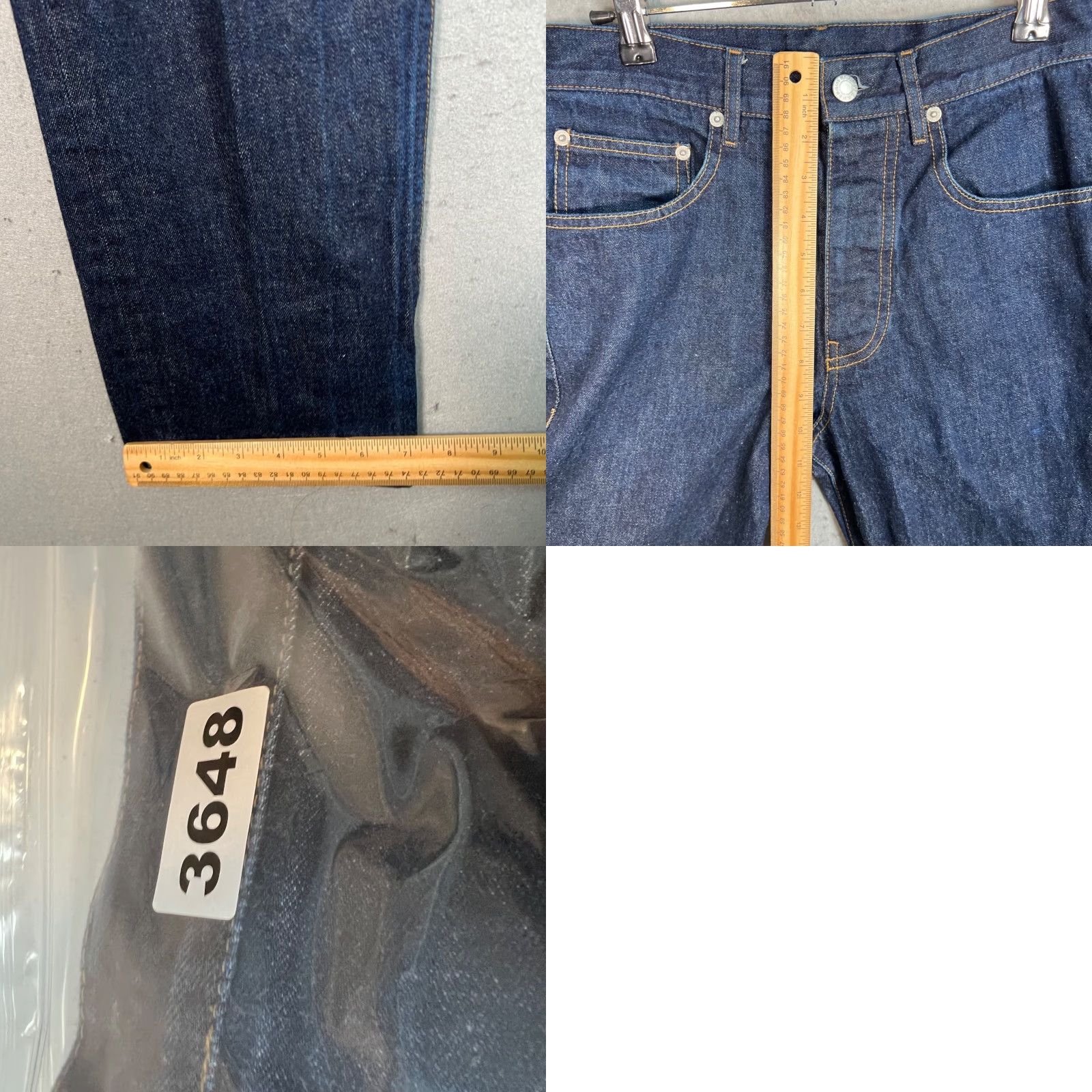 Helmut Lang HELMUT LANG Jeans Womens 28 Dark Wash Denim 100% Cotton Straight High-Waist Jeans Size 28" / US 6 / IT 42 - 8 Thumbnail