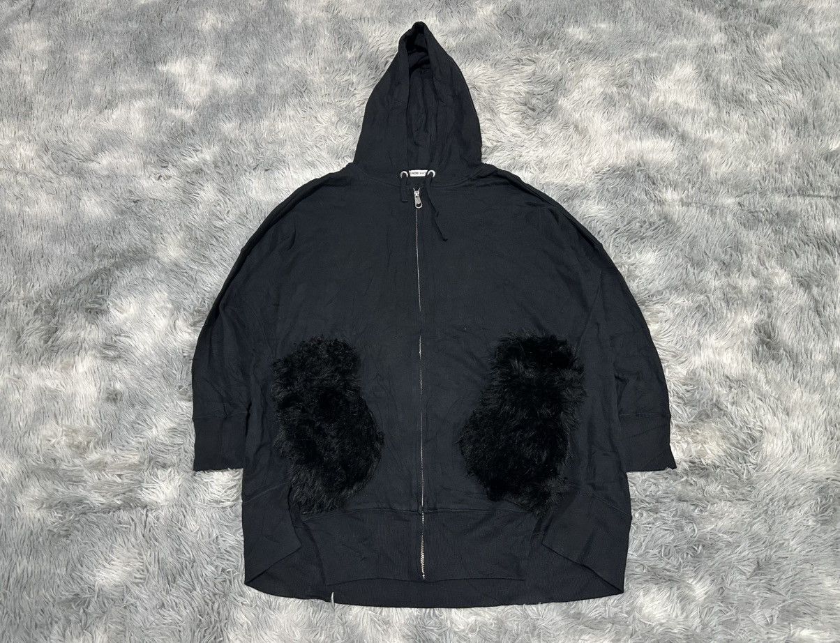 Tsumori Chisato 🔥Vintage Issey Miyake Tsumori Chisato Hoodie Black Fur Size US XL / EU 56 / 4 - 1 Thumbnail