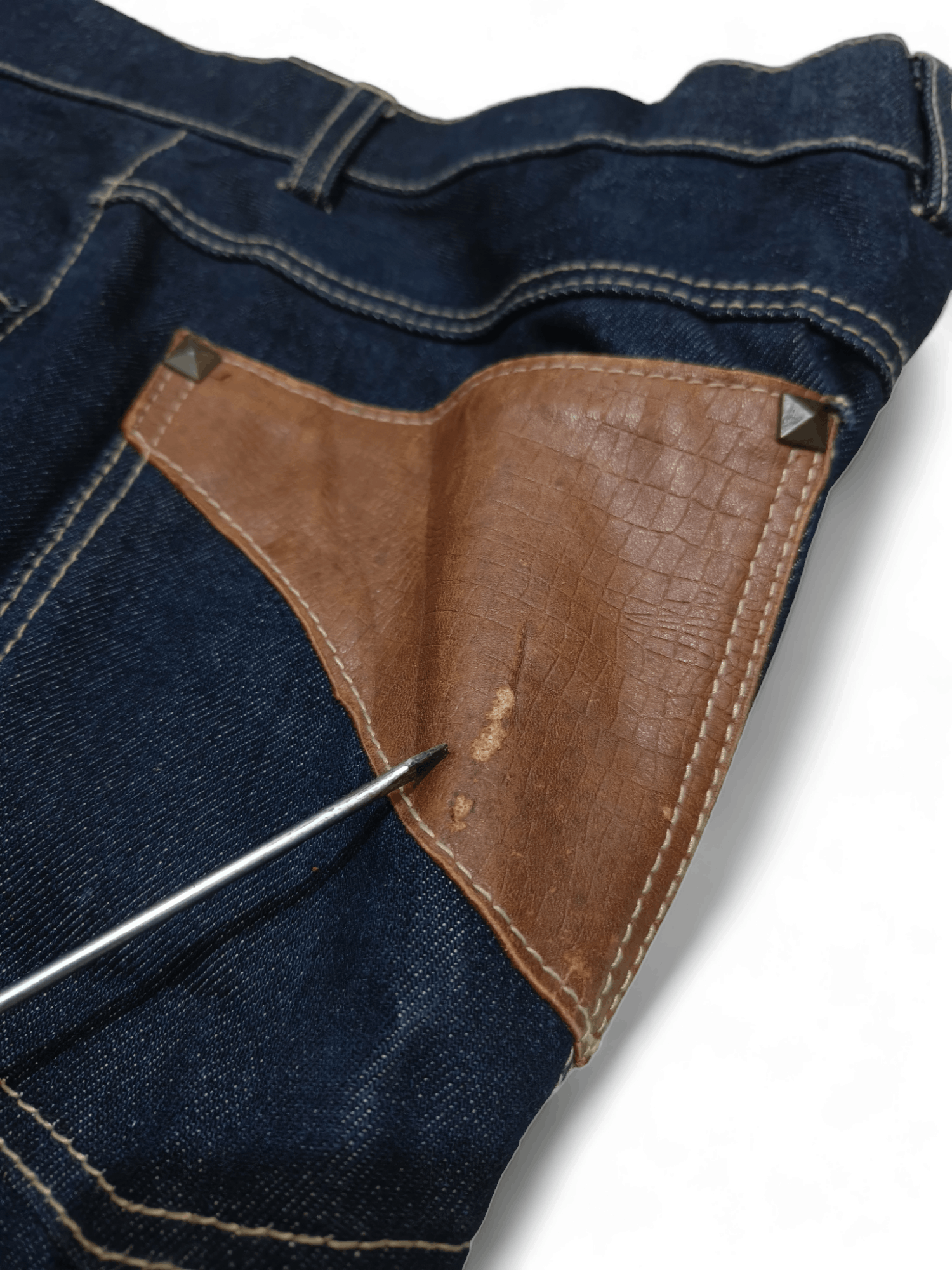Vintage Vintage Men's Denim Choppers United Bikers Riding Jeans Size US 36 / EU 52 - 9 Thumbnail