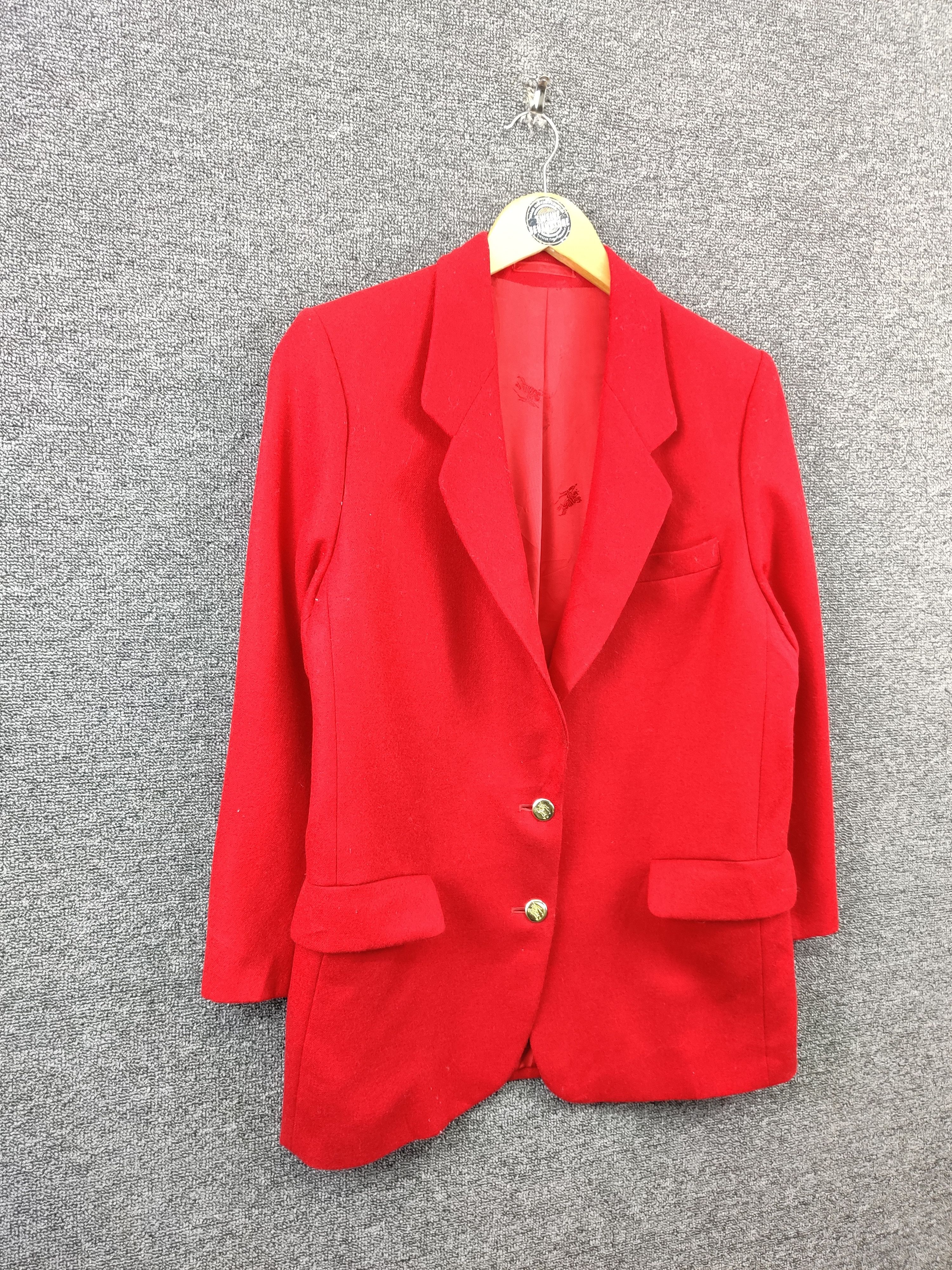 Burberry Vintage Burberry Soft Wool Single Breasted Blazer Size US M / EU 48-50 / 2 - 5 Thumbnail