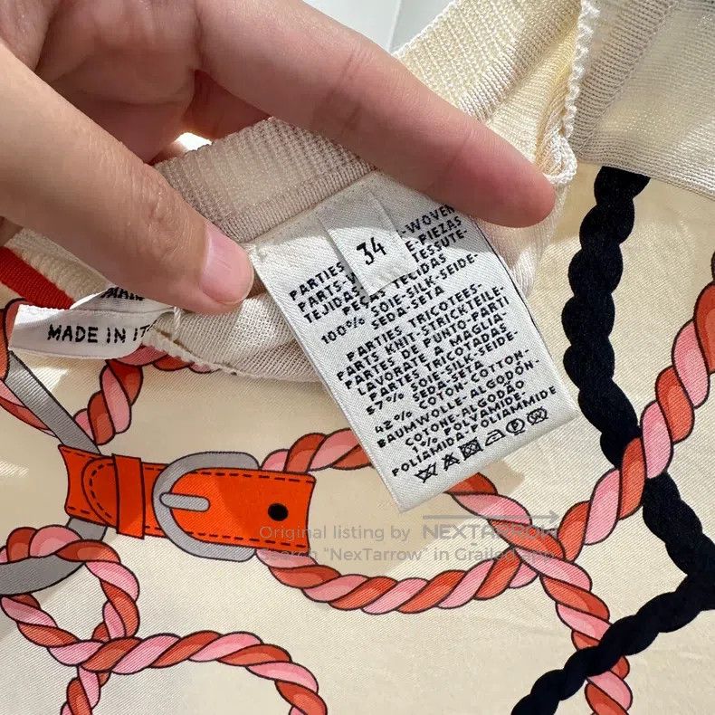 Hermes Hermes Silk-spun knitted short-sleeved shirt Size XXS / US 00 / IT 34 - 4 Thumbnail