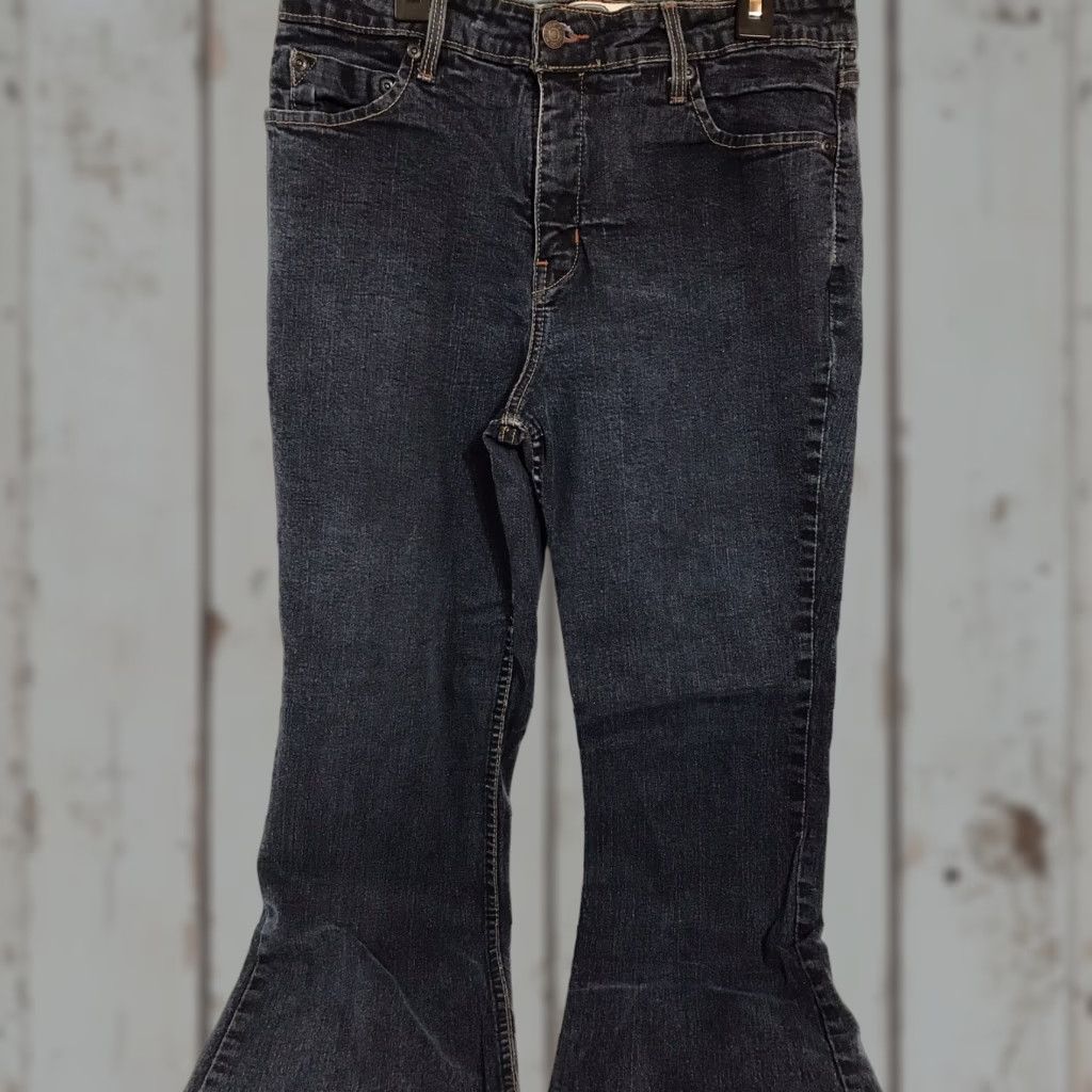 Levi's Levi's Women’s Bootcut Jeans 12S Regular Fit Dark Wash Cotton Stretch 26in Inseam Size ONE SIZE - 1 Thumbnail