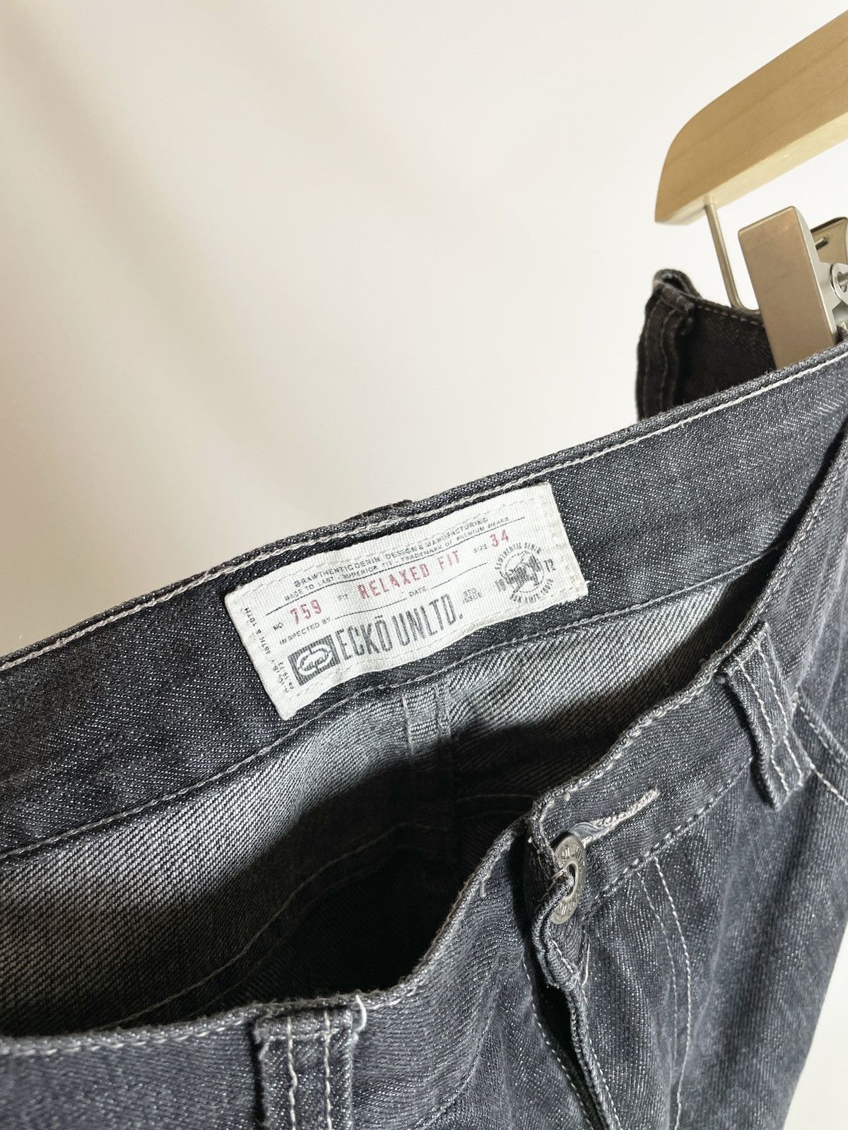 Ecko Unltd. × Fubu × JNCO RARE 🕶️ Marc Ecko Unltd black Jeans Shorts denim jorts Size US 34 / EU 50 - 8 Thumbnail