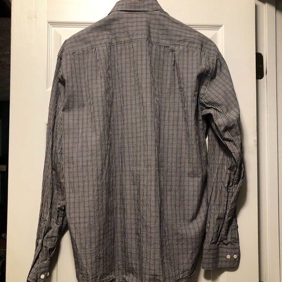 Brioni BRIONI men's 100%cotton casual shirt size: L made in Italy Size US L / EU 52-54 / 3 - 7 Thumbnail