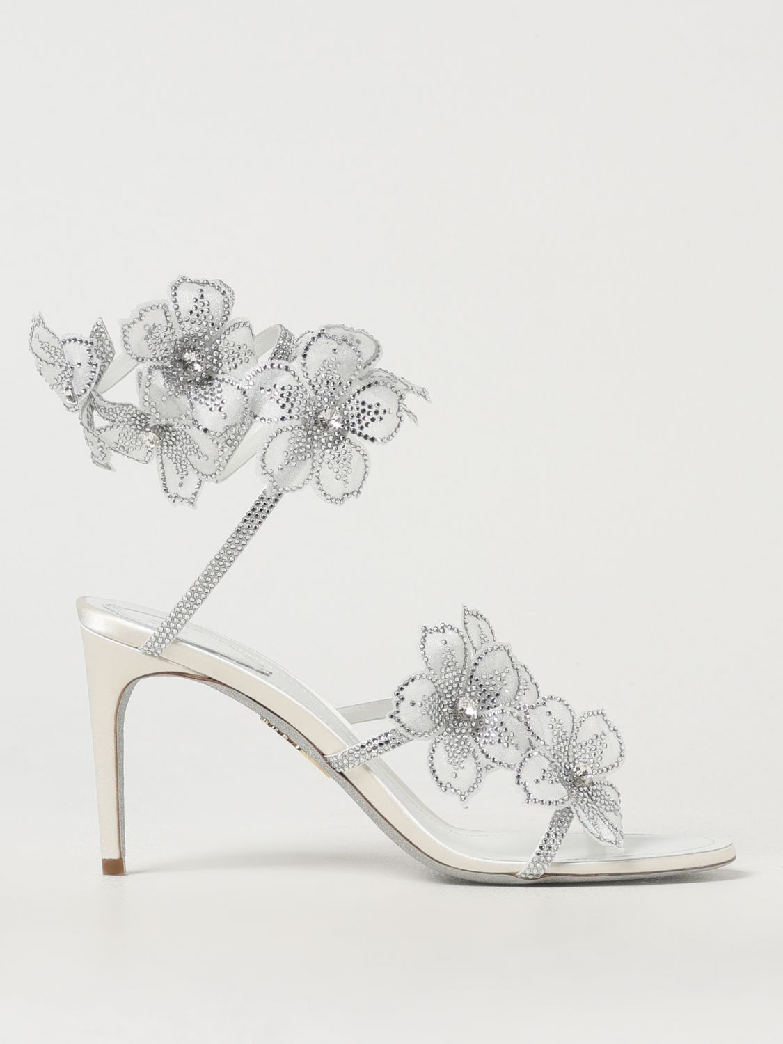 Rene Caovilla Rene Caovilla Heeled Sandals Woman Ivory Size US 11 / IT 41 - 1 Thumbnail