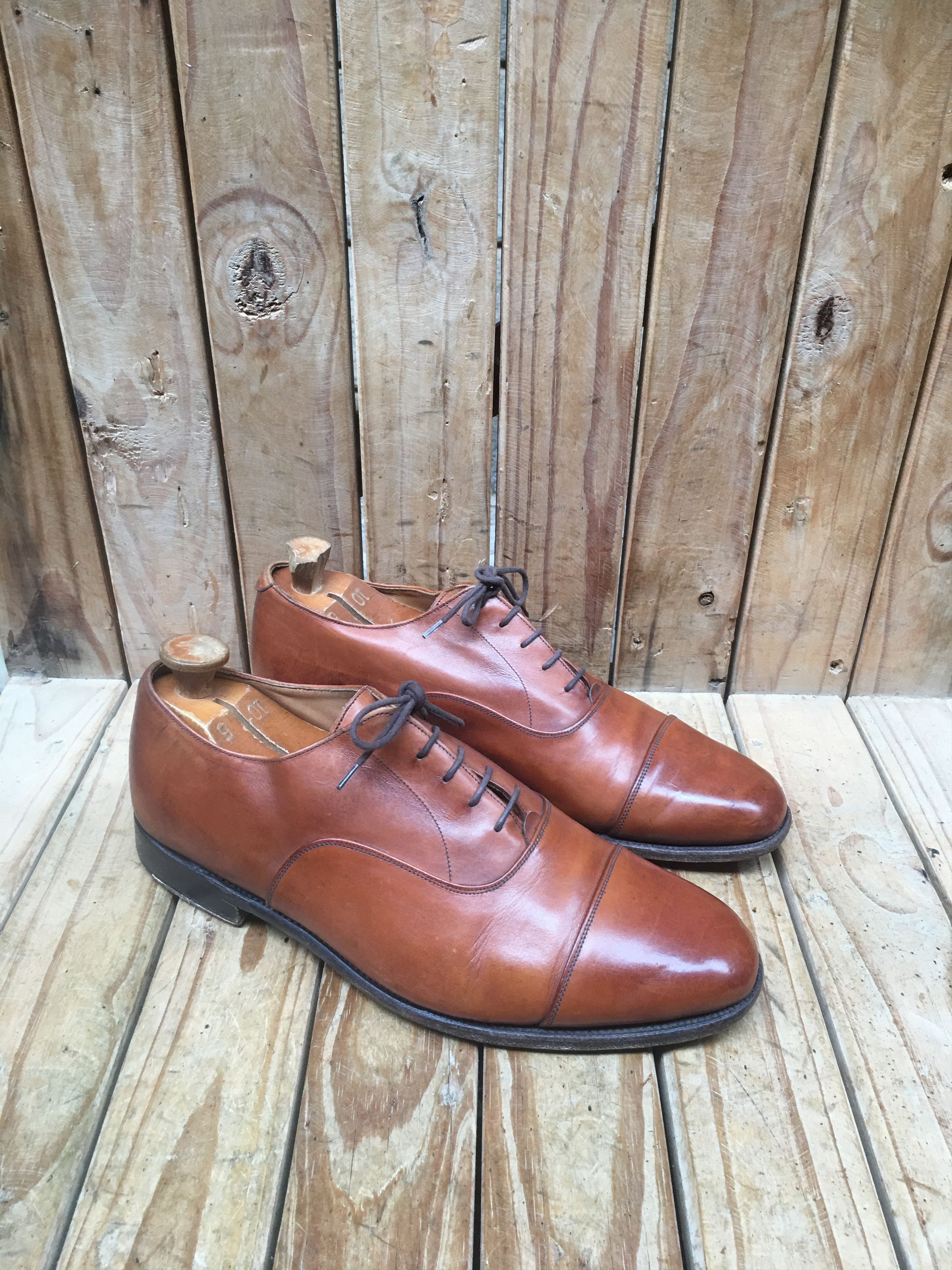 Tricker's Tricker's Regent brown plain toe leather shoes Uk 10 Size US 11 / EU 44 - 7 Thumbnail