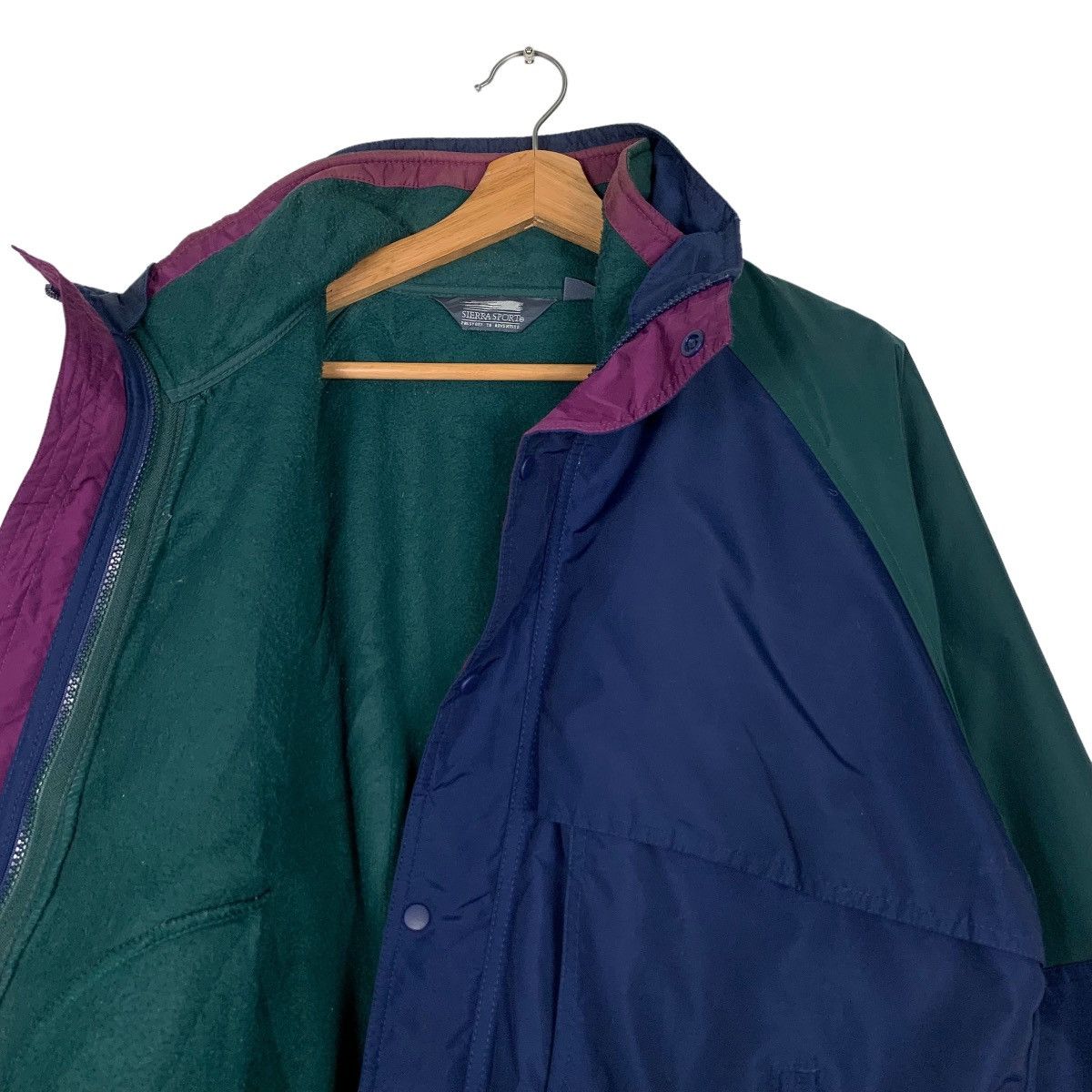 Sierra Designs SIERRA SPORT Fleece Lined Colorblock Jacket #0081-C5 Size US M / EU 48-50 / 2 - 9 Thumbnail