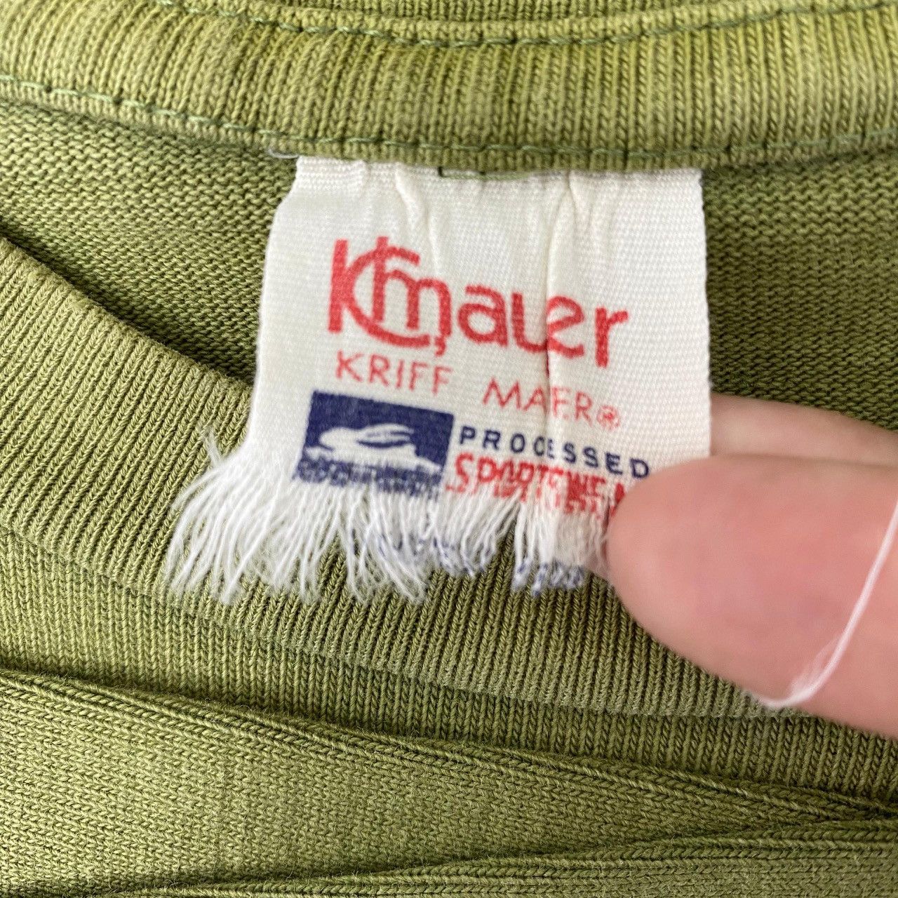 Japanese Brand × Vintage Vintage Kriff Mayer Green Eighty Long Sleeve Japanese Brand Size US M / EU 48-50 / 2 - 4 Thumbnail