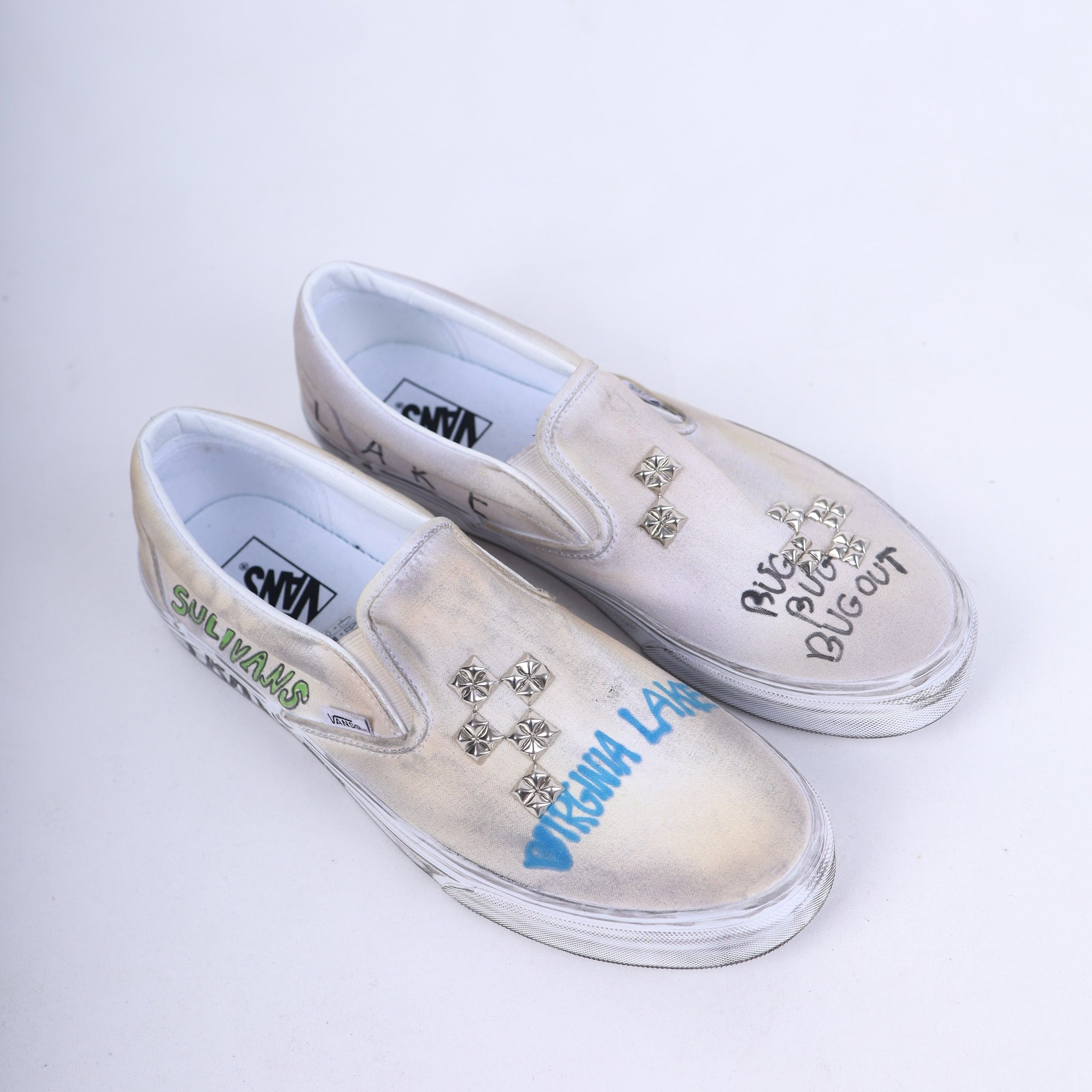 Paly Hollywood PALY 1/1 HAND DRAWN VANS SLIP ONS Size US 12 / EU 45 - 11 Thumbnail