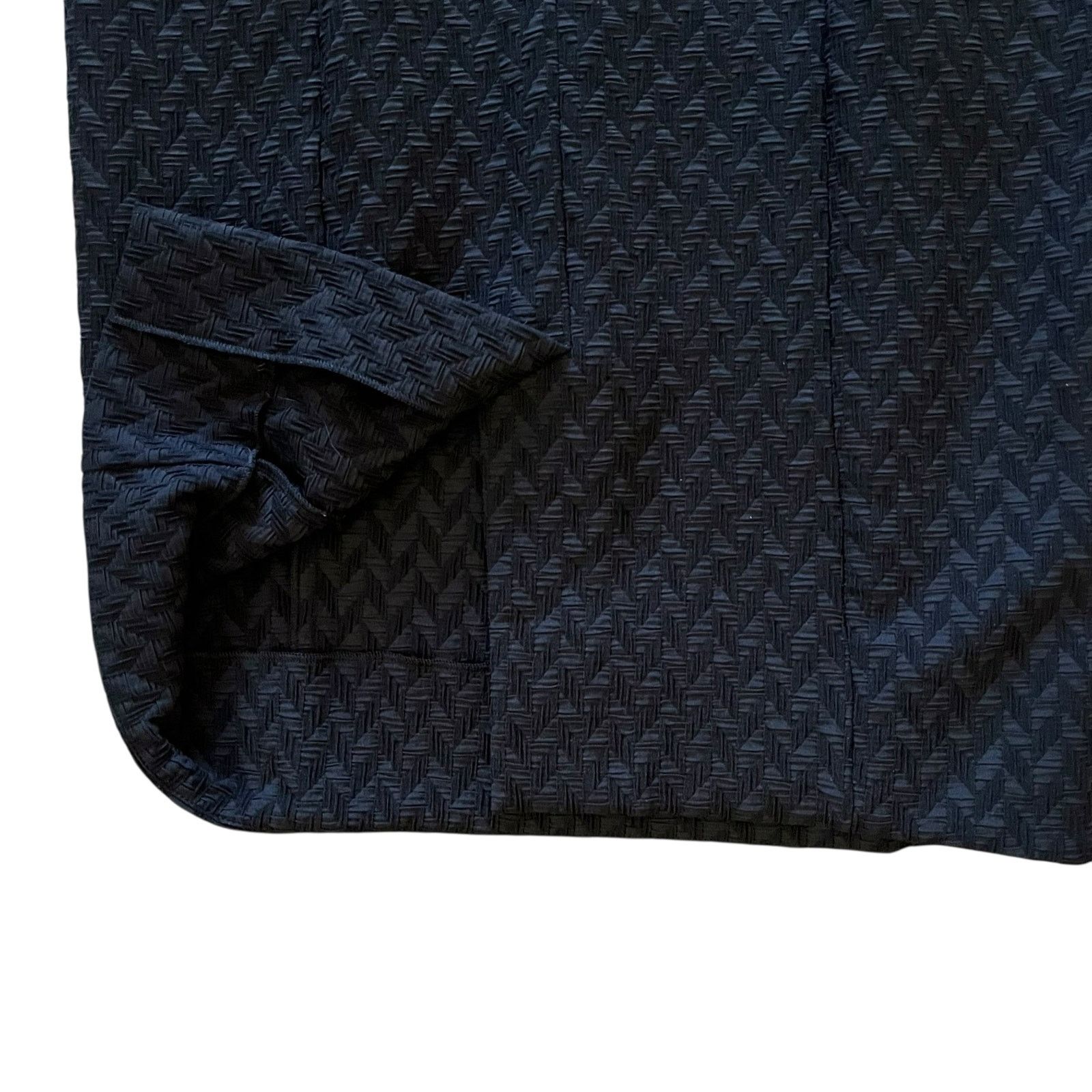 Nina Ricci Nina Ricci Black Chevron Pinch-Pleat Asymmetric Wiggle Dress Size S / US 4 / IT 40 - 8 Thumbnail
