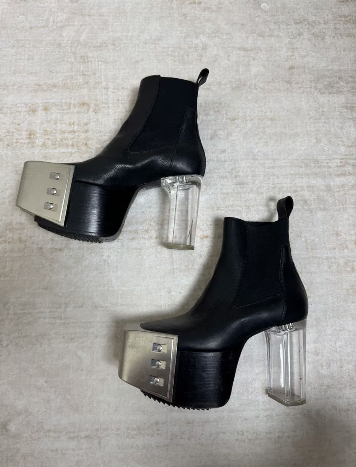 Rick Owens Kiss Boots Black | Grailed