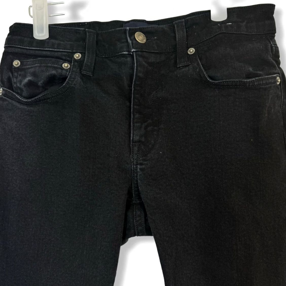 J.Crew J.Crew Jeans Women's 29x30 Black Mid-Rise Skinny 5-Pocket Denim Stretch Cotton Blend Regular Mens? Size 29" - 3 Thumbnail