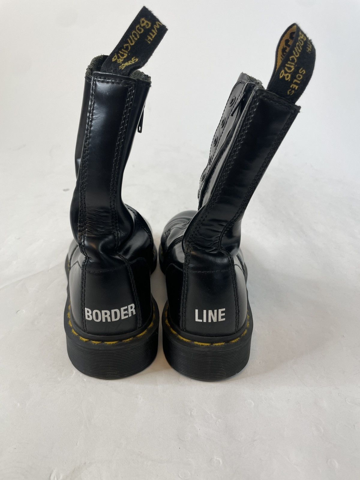 Dr. Martens × Vetements borderline 10-eye 1490 boots Size US 9 / EU 42 - 3 Thumbnail