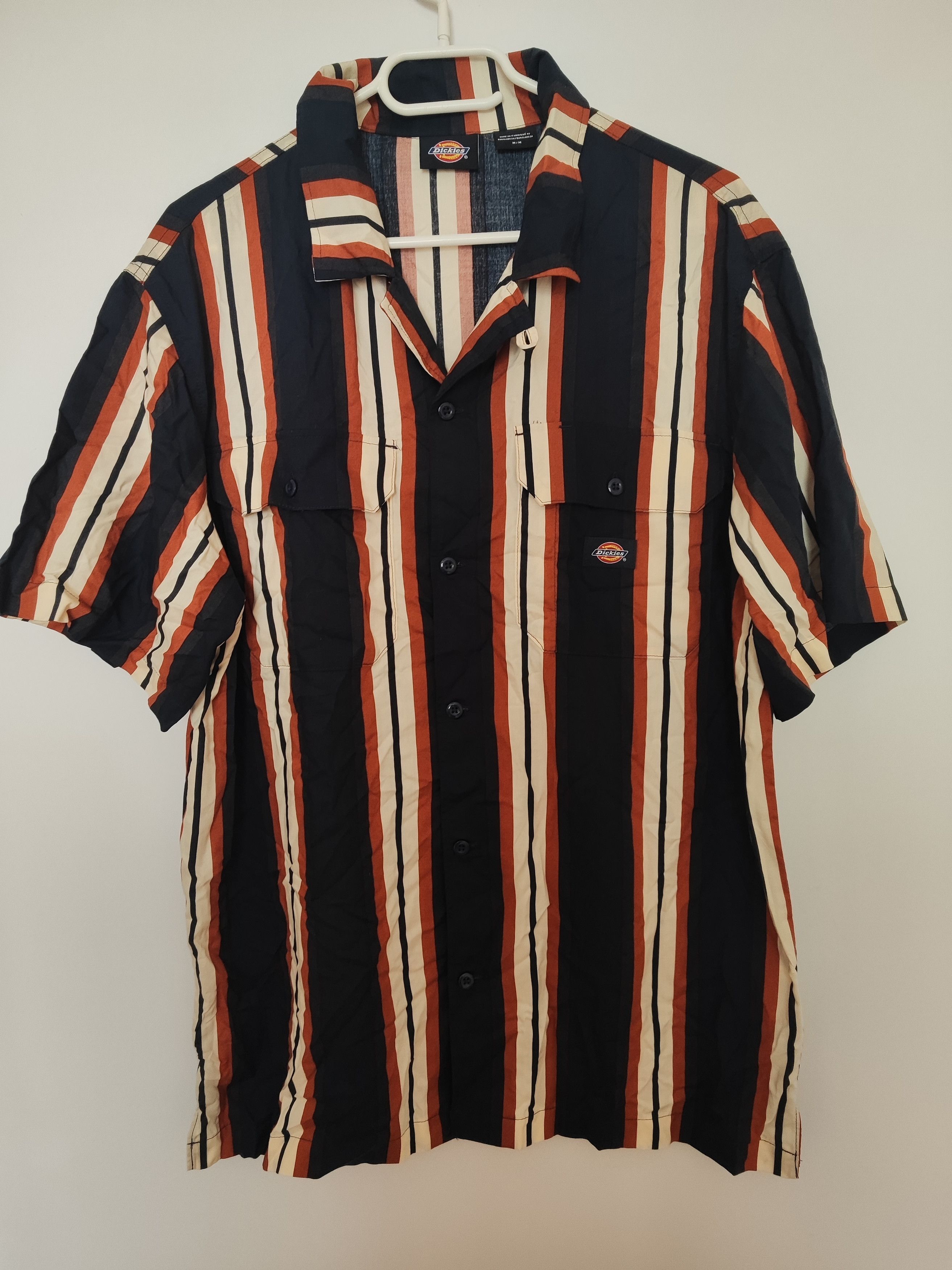 Dickies Dickies Short Sleeve Button-Up Shirt – Vertical Stripes Size US M / EU 48-50 / 2 - 5 Thumbnail