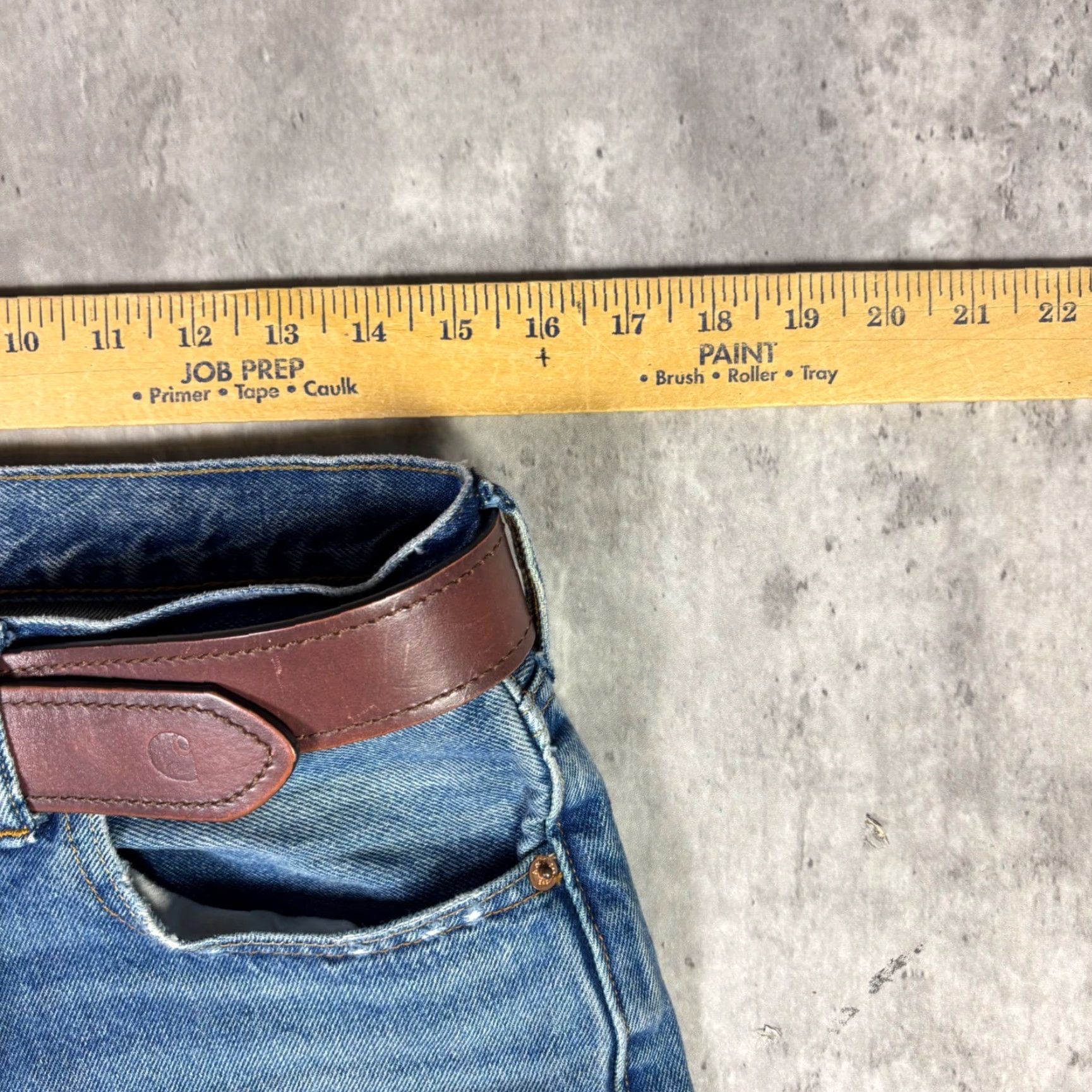 Abercrombie & Fitch Abercrombie & Fitch Jeans Mens Relaxed Wide-Leg Denim Blue 32x27 Baggy 5-Pocket Distressed Size US 32 / EU 48 - 3 Thumbnail