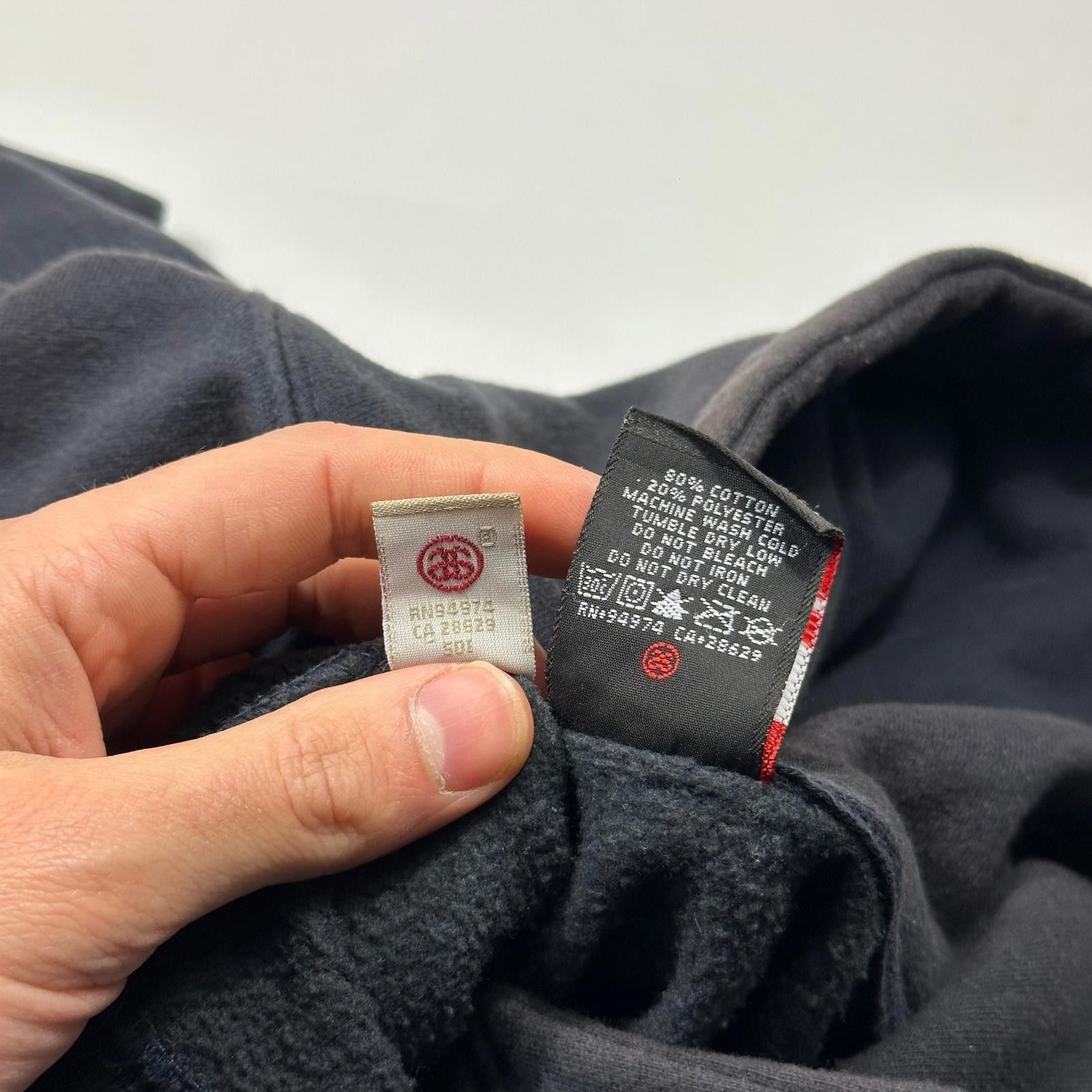Stussy Stussy 00’s Embroidered Appliqué Monogram Boxy Hoodie - S/M Size US S / EU 44-46 / 1 - 6 Thumbnail