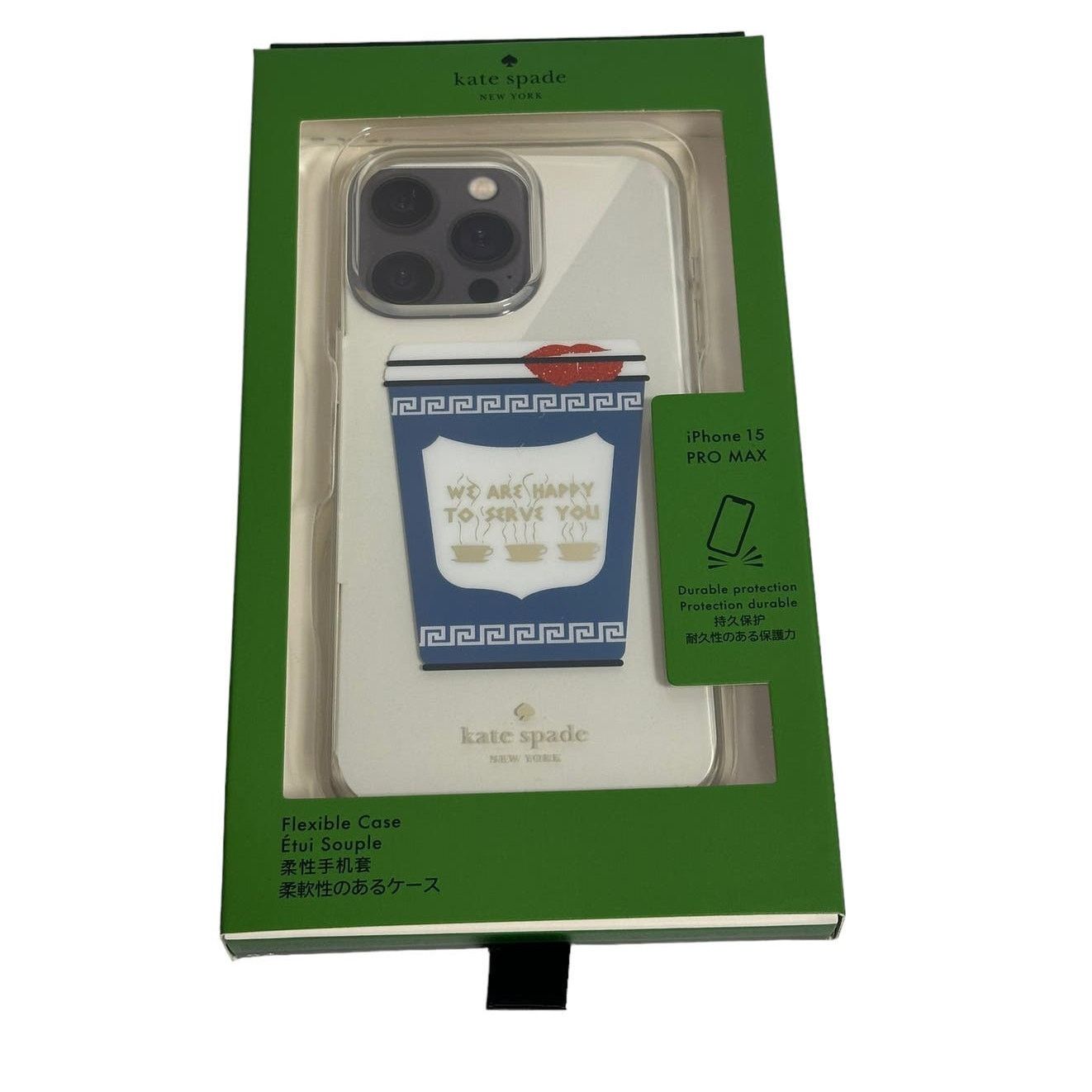 Kate Spade Kate Spade Coffee Break iPhone 15 Pro Max Case Size ONE SIZE - 1 Thumbnail