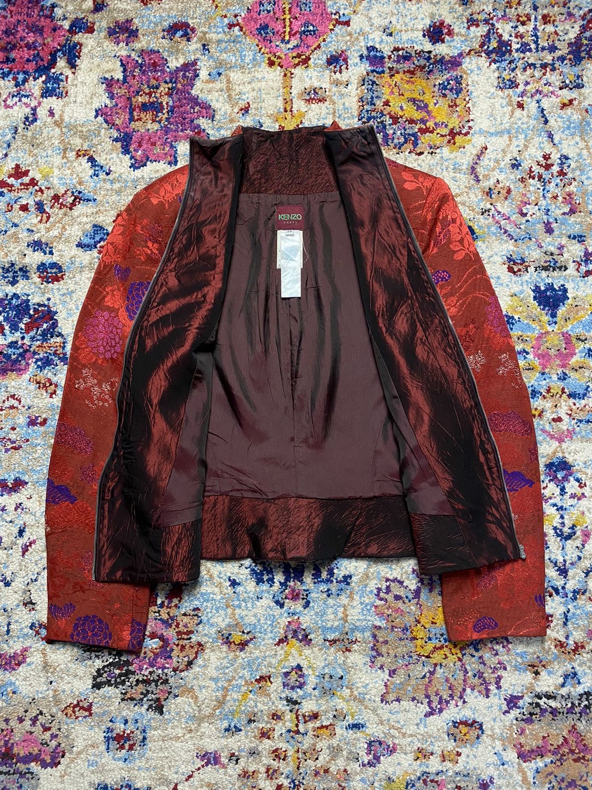 Kenzo × Vintage Vintage Kenzo Mandarin Collar Jacket 11564EP Size XS / US 0-2 / IT 36-38 - 2 Thumbnail