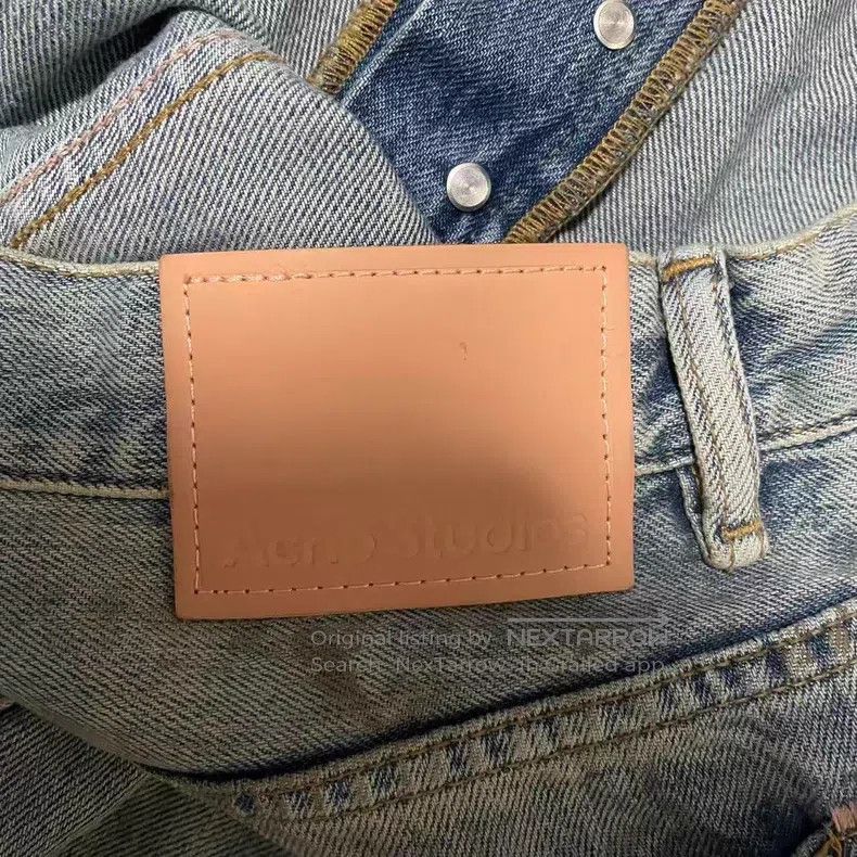 Acne Studios Acne Studios 2021M Mud Dyed Hole Jeans Size US 33 - 3 Thumbnail
