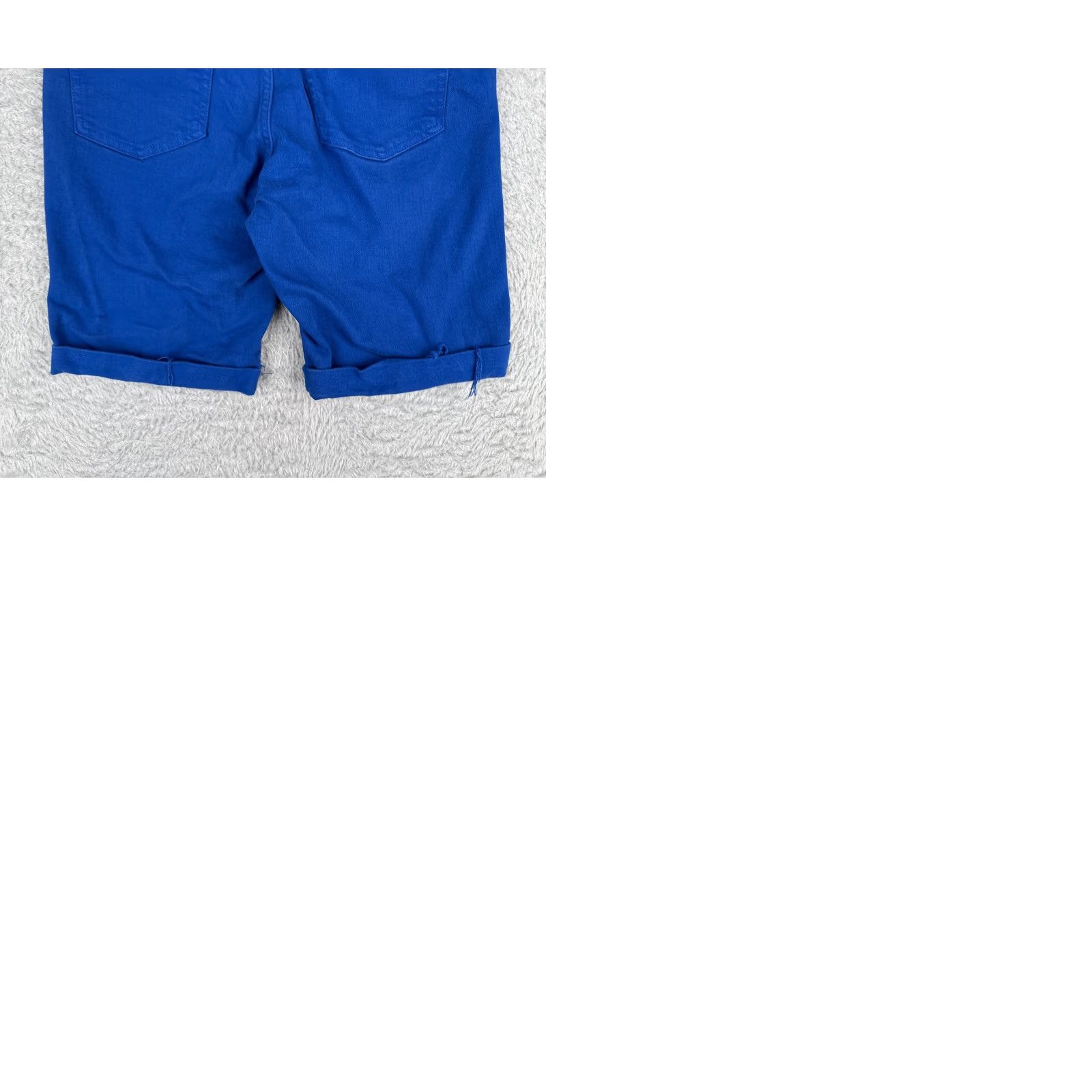 Ralph Lauren Lauren Ralph Lauren Shorts Women 4P Blue Denim 27x8 Chino 5-Pocket Regular Mid Rise 8 in Solid Button Hem Casual Travel Activewear Workwear Womens Size 27" / US 4 / IT 40 - 10 Thumbnail