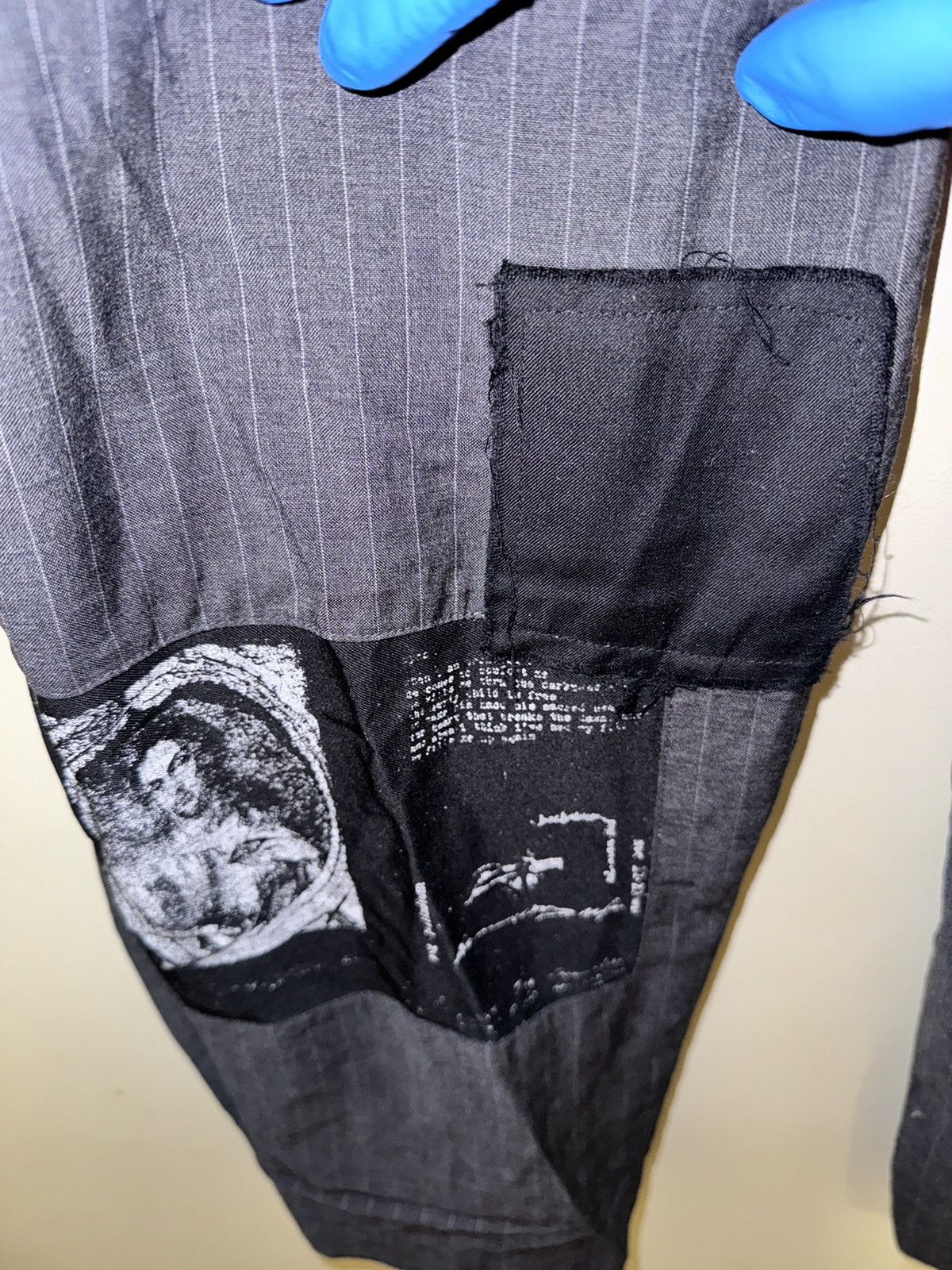 Enfants Riches Deprimes ERD Grey Pinstripe Assemblage Pleated Trousers Size US 36 / EU 52 - 6 Thumbnail