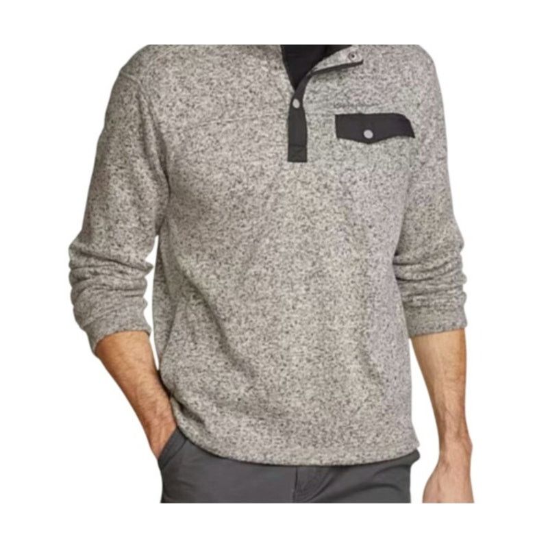 Eddie Bauer Eddie Bauer Gray Pullover Snap Neck Mens Tall XL TXL Size US XL / EU 56 / 4 - 1 Thumbnail