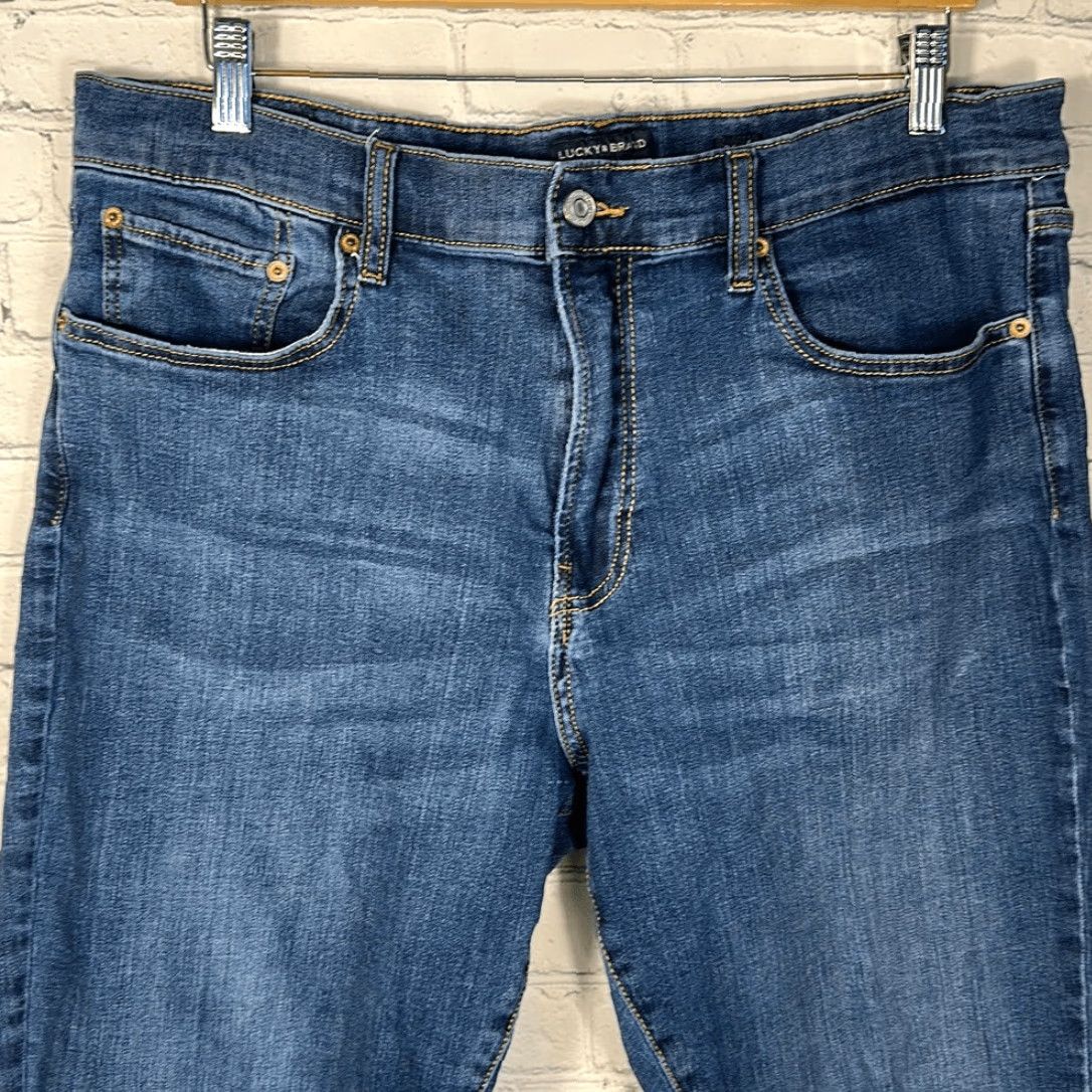 Lucky Brand Lucky Brand 410 Jeans Mens Athletic Straight W36 L30 Blue Jeans Mens Adjustable Fit Straight 30 Inseam Size US 36 / EU 52 - 2 Thumbnail