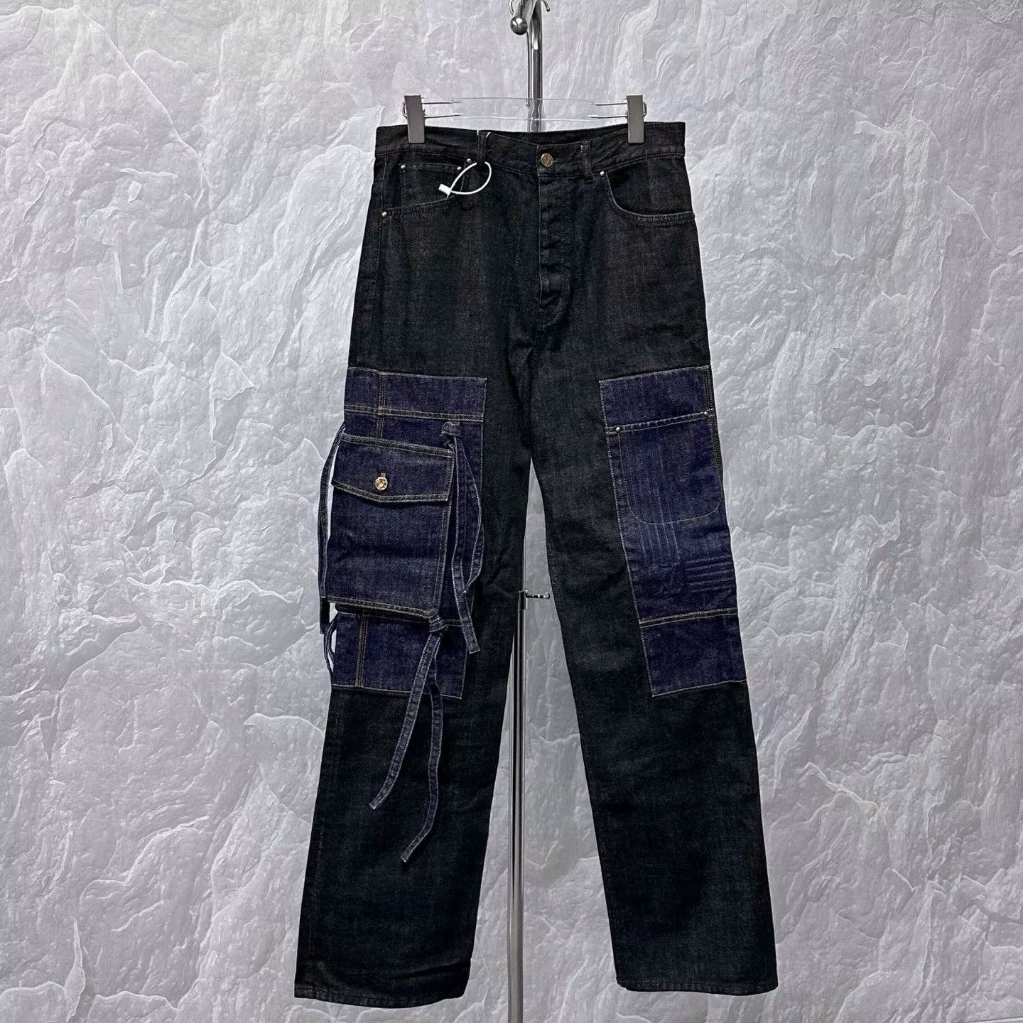Louis Vuitton Patchwork Pocket Denim Pants