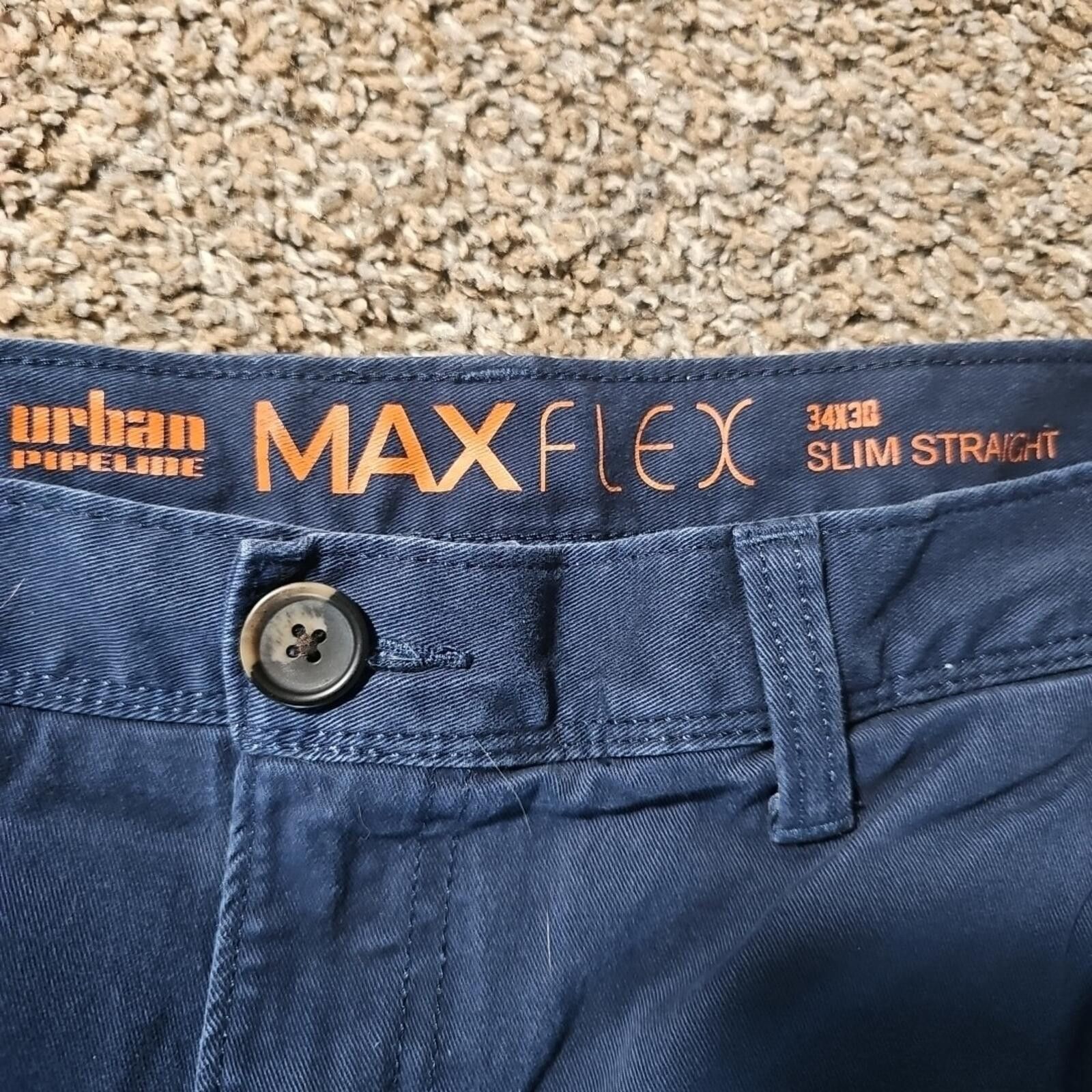 Urban Pipeline Urban Pipeline MaxFlex Slim Straight 30x30 Blue Pants Size US 34 / EU 50 - 2 Thumbnail