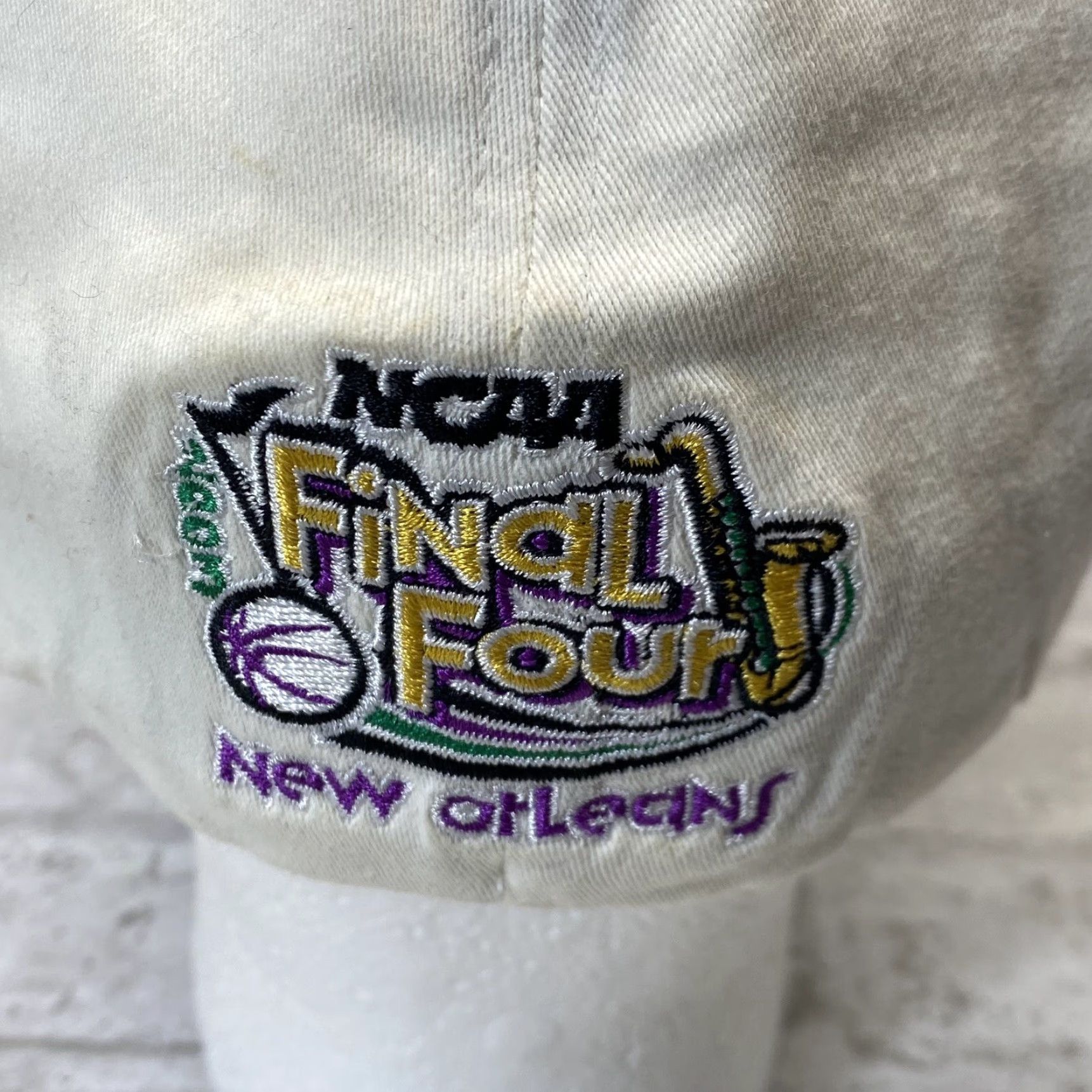New Era VINTAGE New Era Syracuse University hat Baseball Cap Adjustable Final Four 2003 White Cotton Blend M/L Men Boys Size ONE SIZE - 7 Thumbnail
