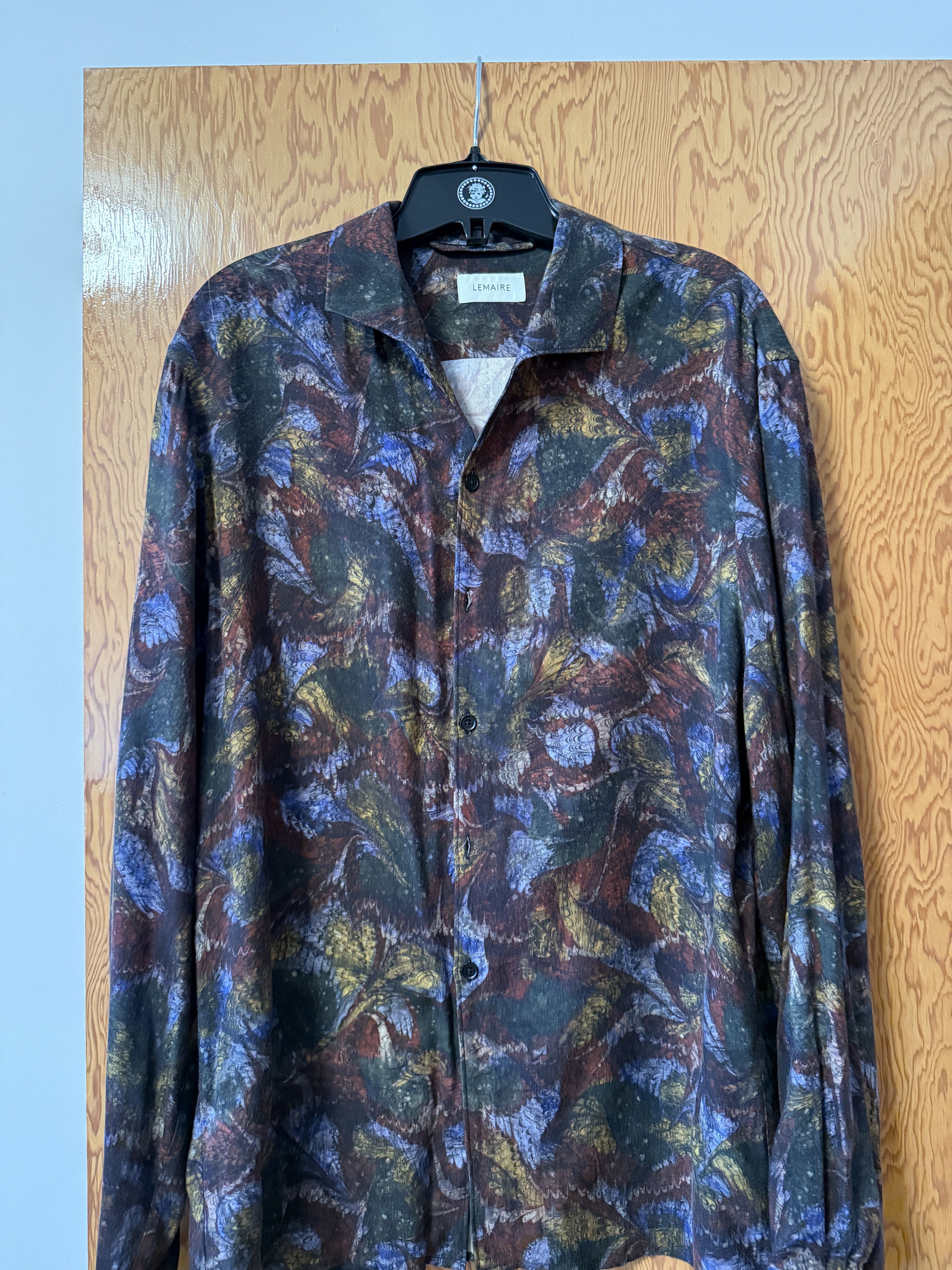 Lemaire Long Sleeve Button Up Shirt - Multicolor Size US S / EU 44-46 / 1 - 1 Thumbnail