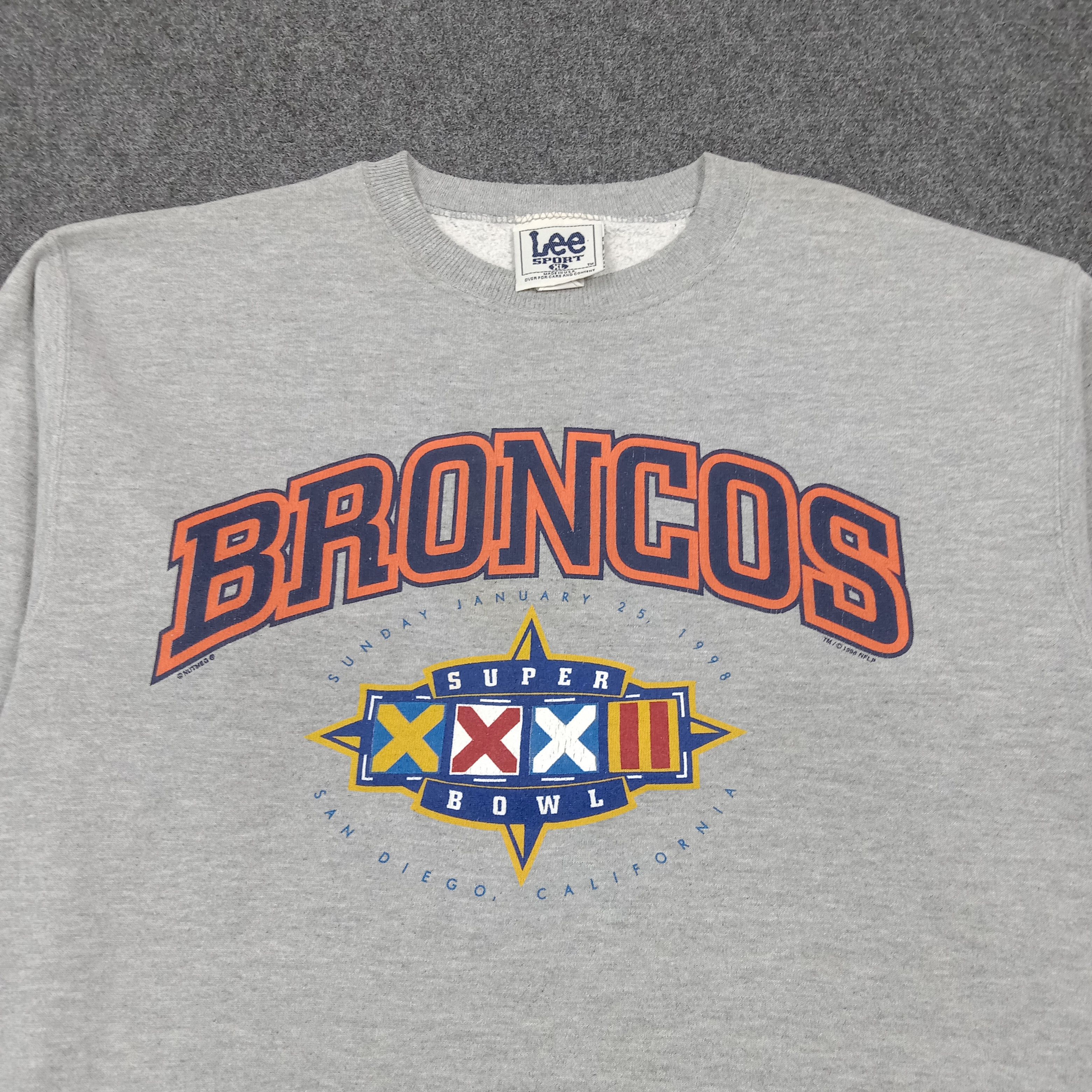 Lee Denver Broncos Super Bowl XXXII Sweatshirt C277N10 Size US L / EU 52-54 / 3 - 2 Thumbnail
