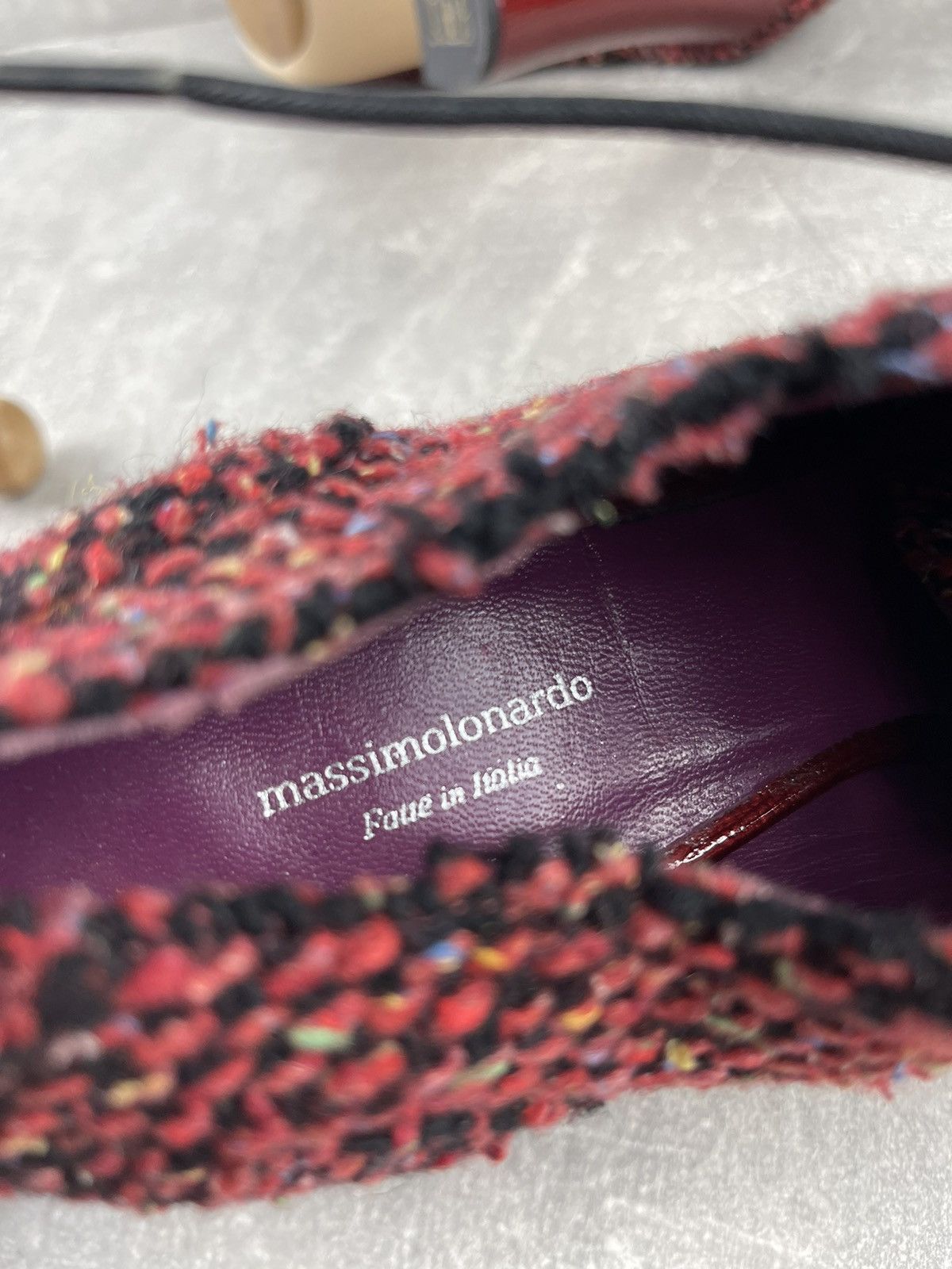 Other Massimolonardo Red Platform Heels Size US 8 / IT 38 - 8 Thumbnail