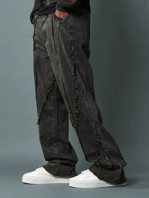 Japanese Brand × Vintage Distressed Opium PlayboiCarti Flare Jeans Size US 34 / EU 50 - 4 Thumbnail
